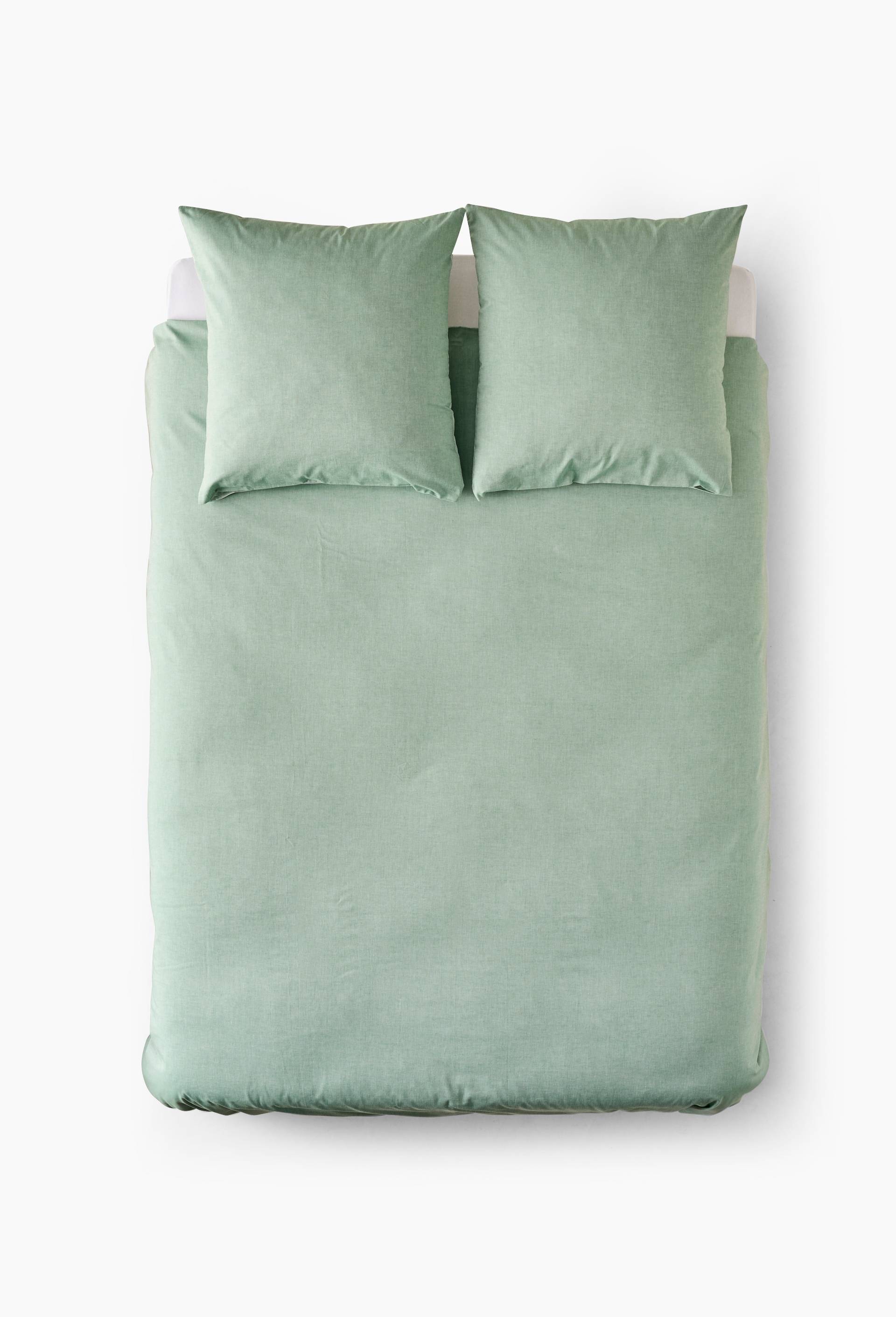 Lot housse de couette et taie d'oreiller, 100% coton bio GOTS, Rose, large image number 1