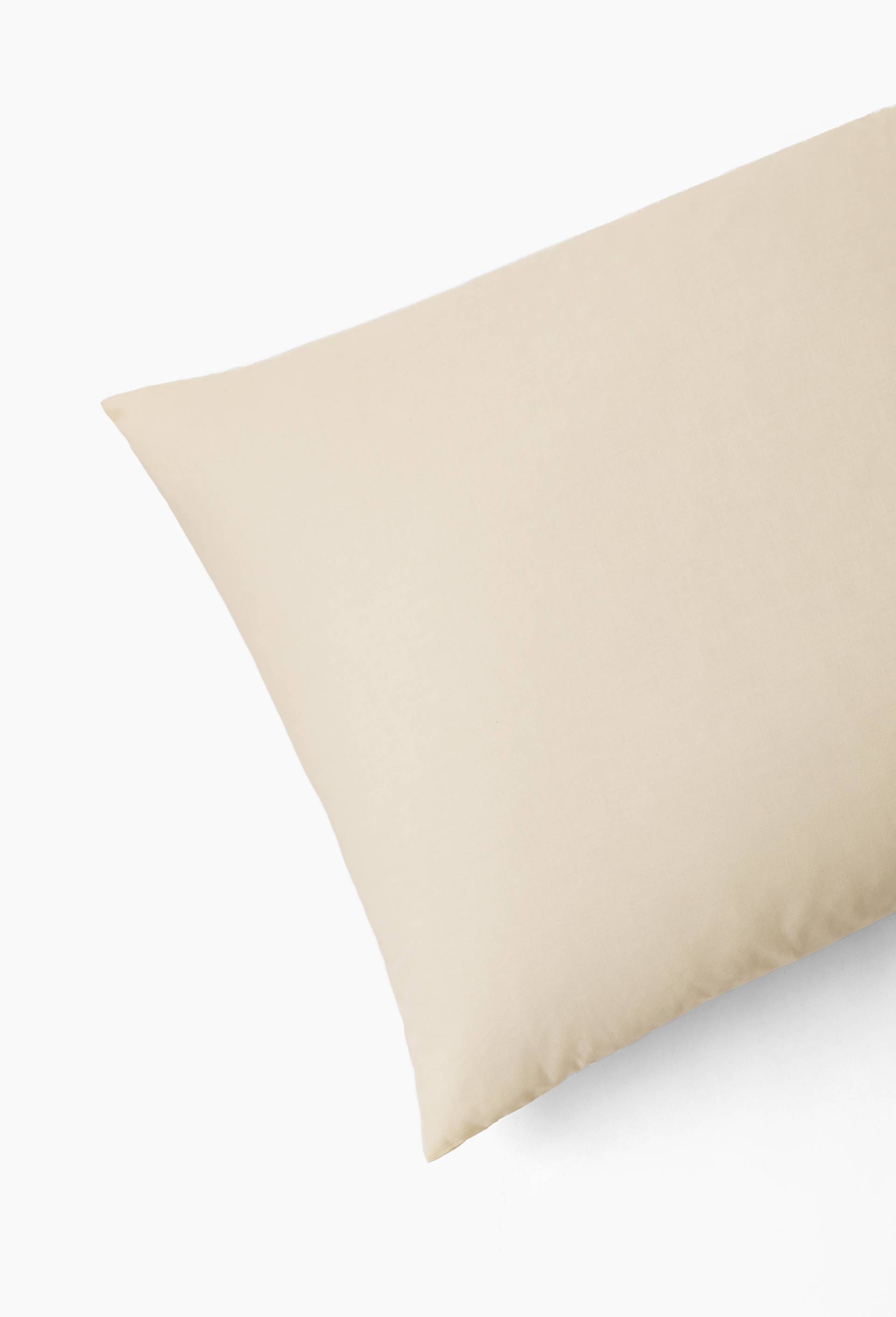 Lot de 2 taie carr&eacute;e blanche, 63x63cm, 57 fils, 100% coton bio GOTS, Blanc, large image number 1