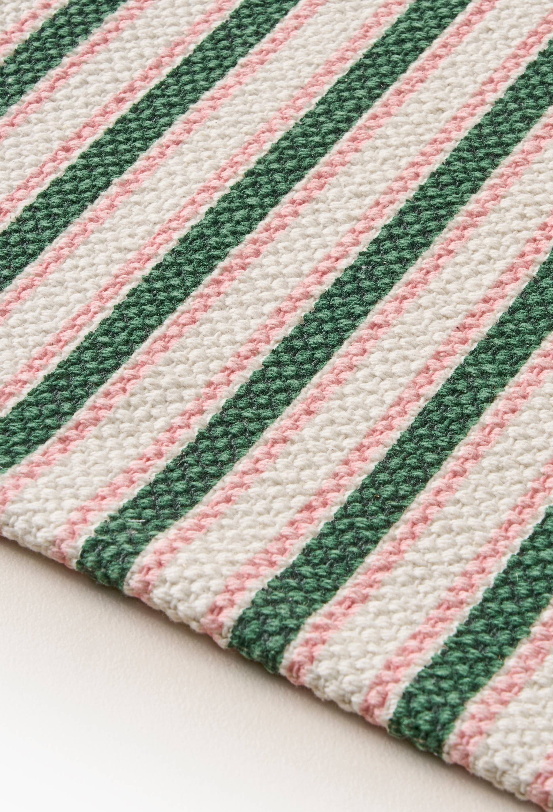 Tapis imprim&eacute;, 50x80cm, 100% coton, OEKOTEX, Rose, large image number 2