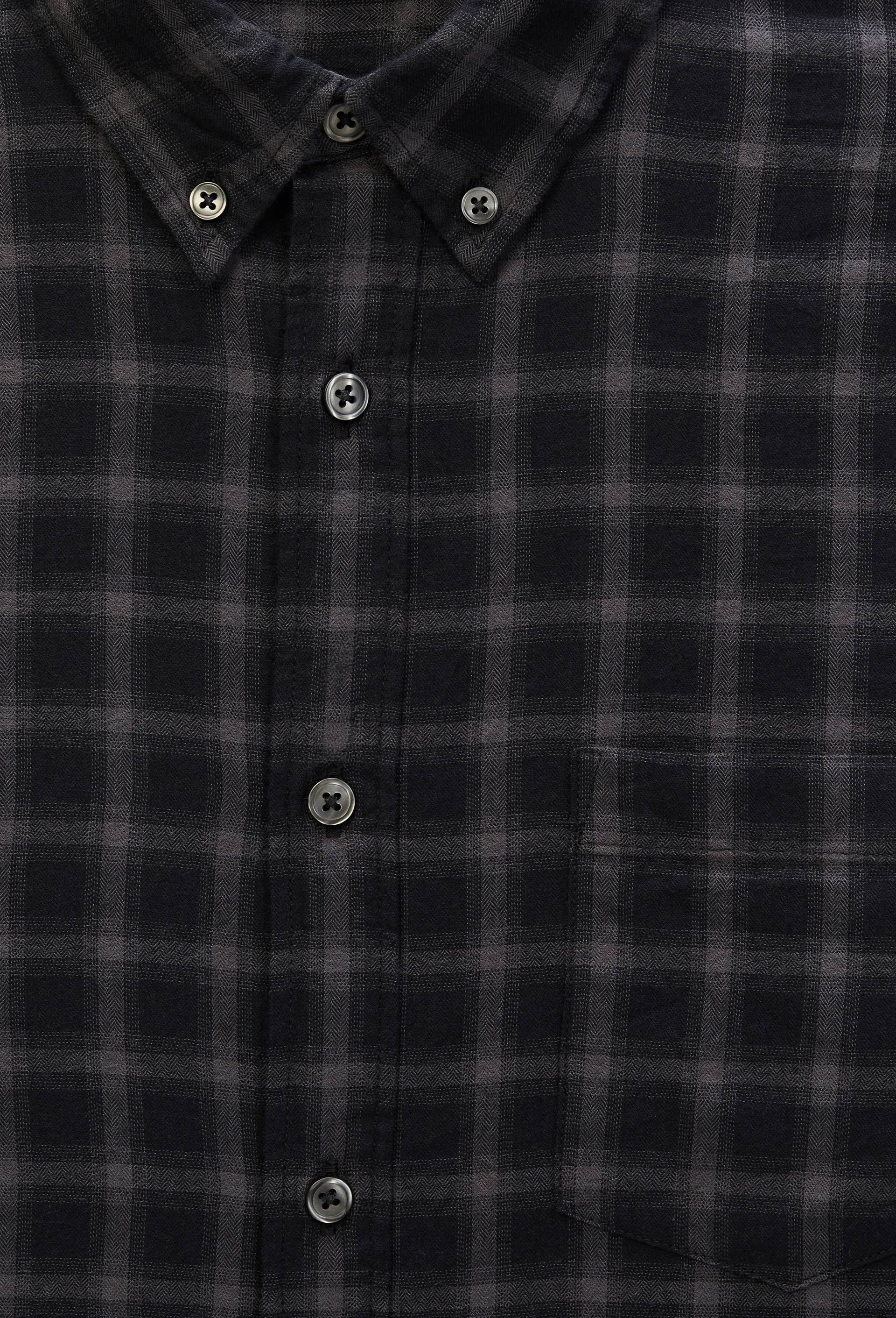 Chemise &agrave; carreaux en flanelle de coton BIO GOTS, Noir, large image number 5.0