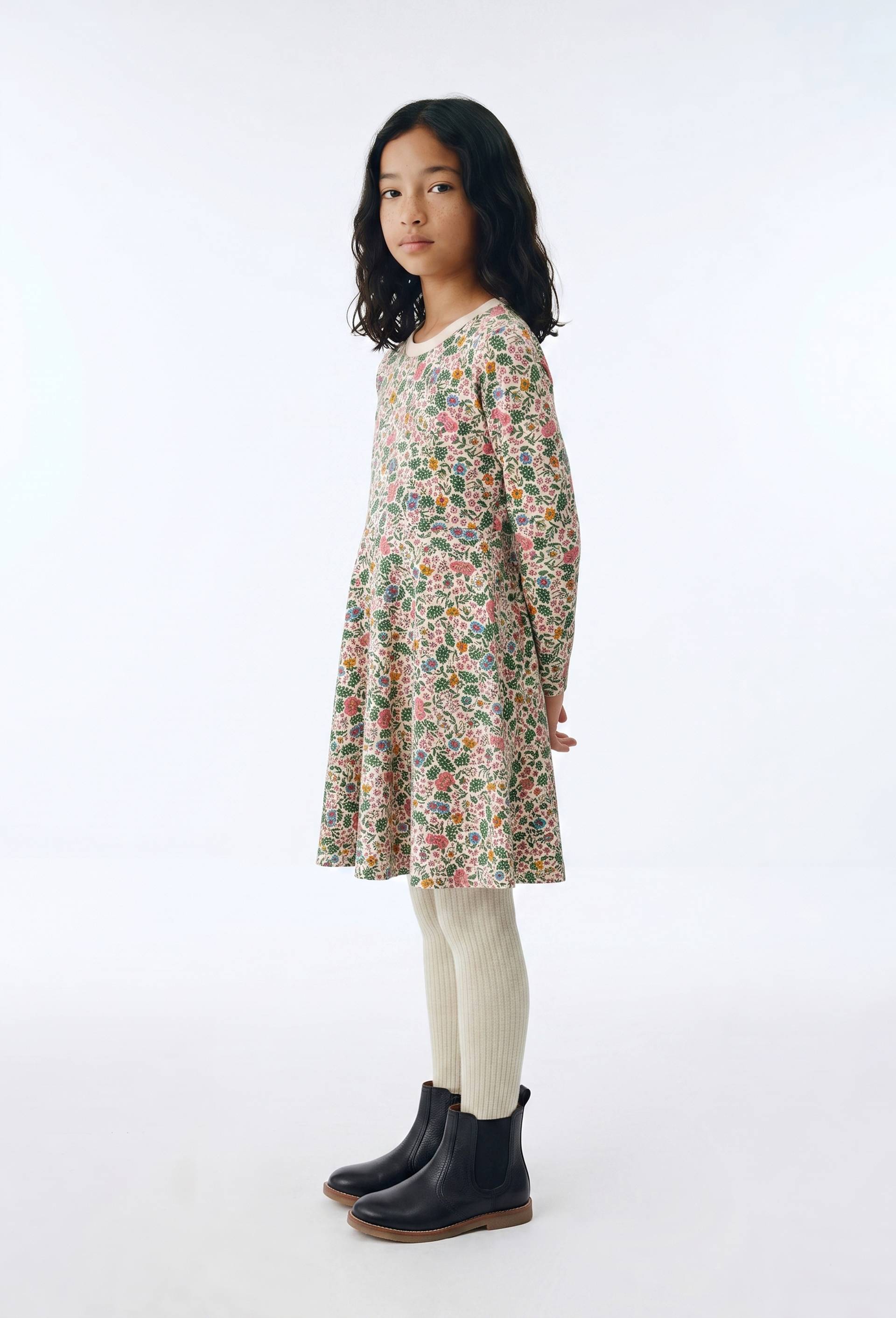 Robe en jersey imprim&eacute;e, Beige clair, large image number 1