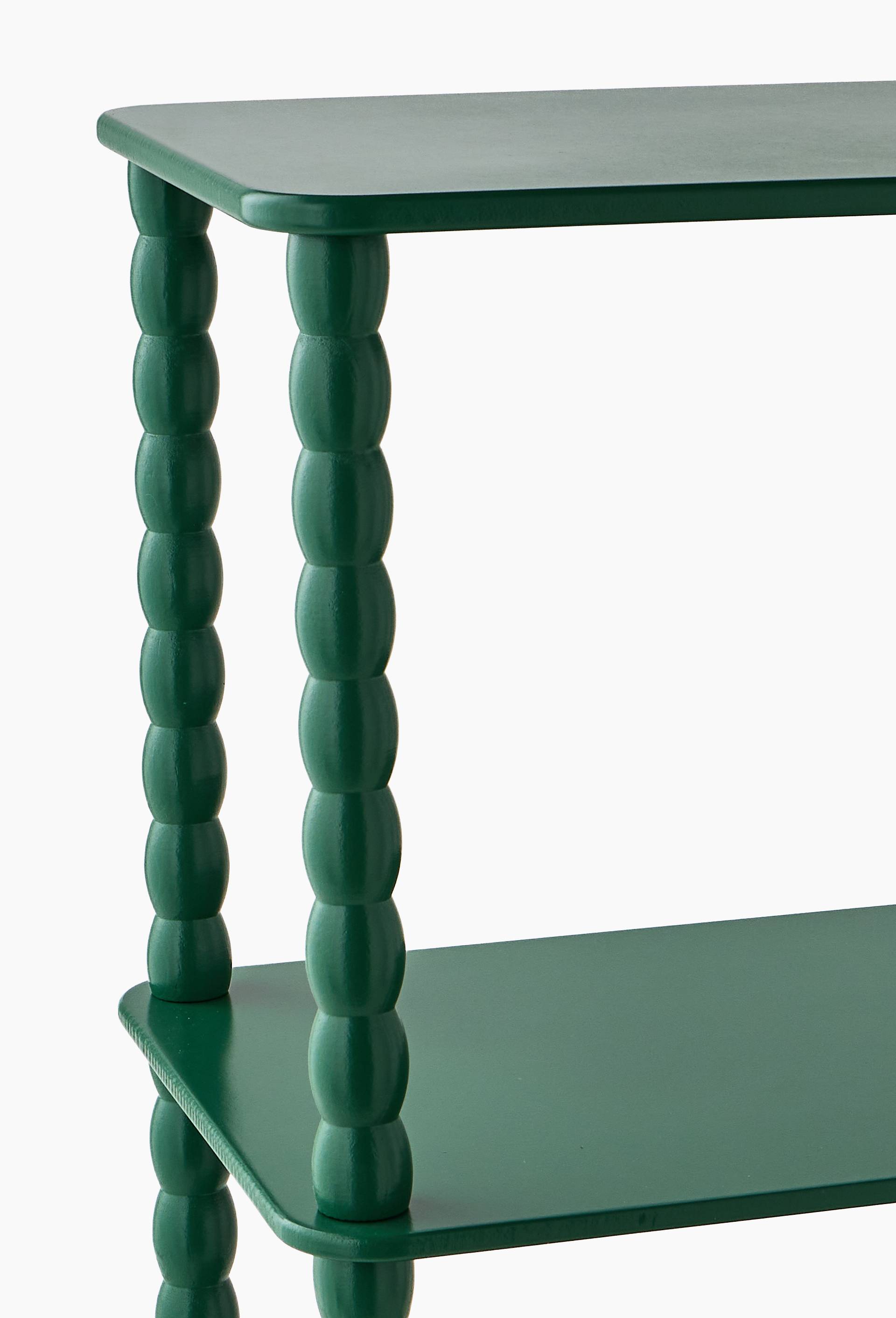 Etag&egrave;re,40x30x76cm, en bois de pin, Vert, large image number 1.0