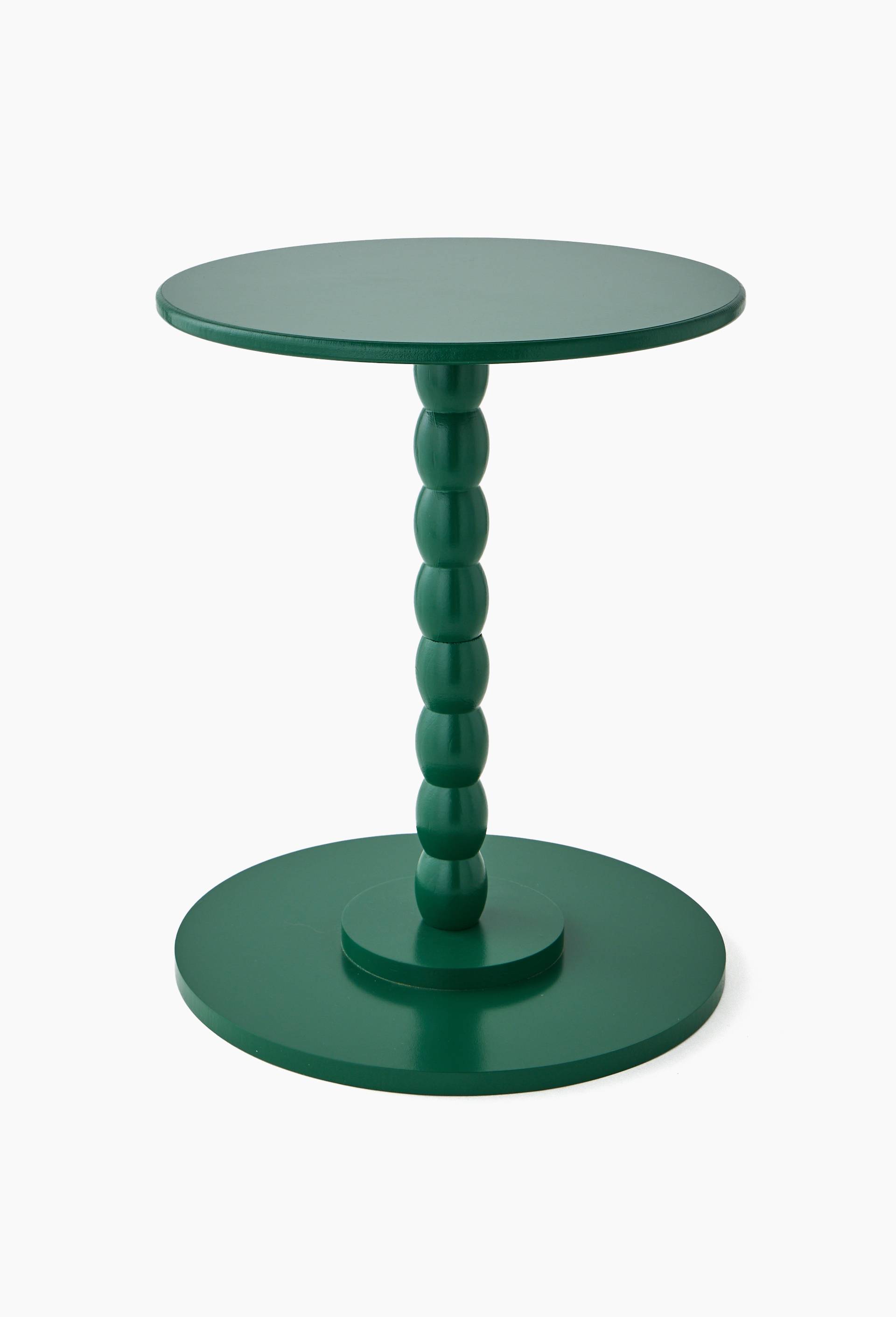 Table ronde, 36xH45cm, en MDF et pin, Vert, large image number 0.0