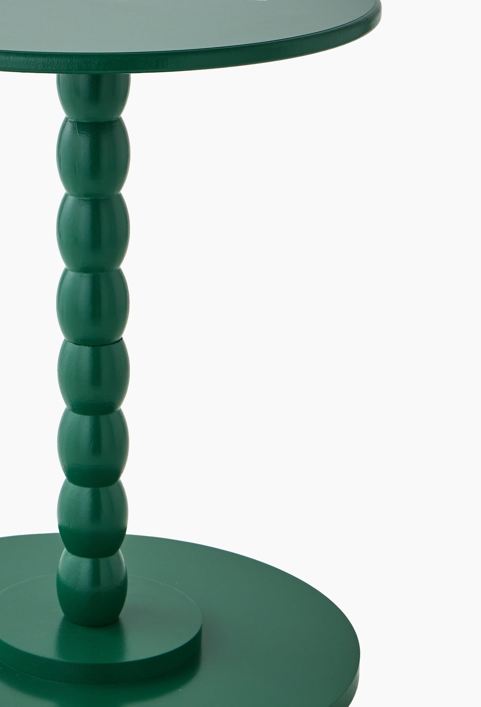 Table ronde, 36xH45cm, en MDF et pin, Vert, large image number 1