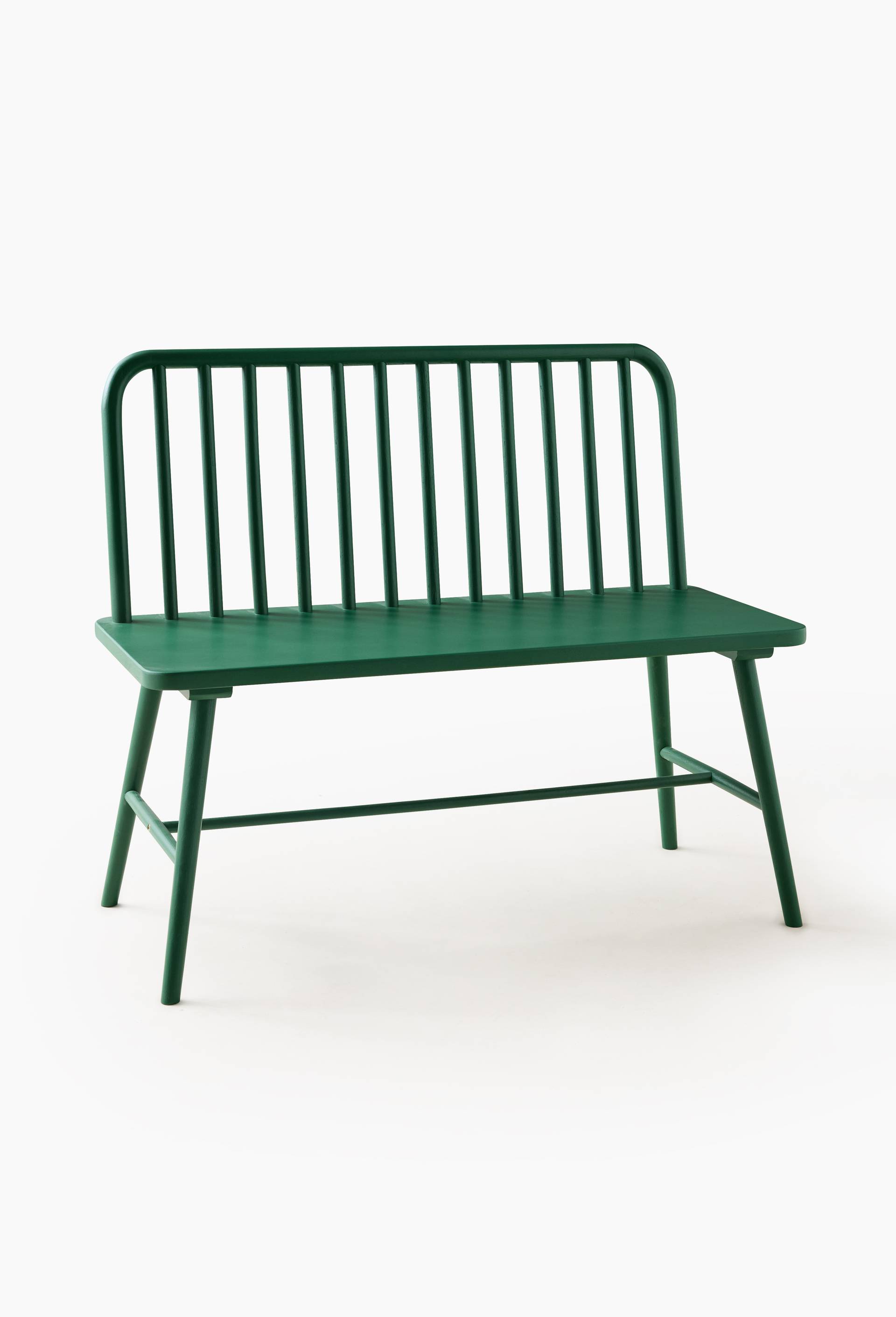 Banc, 100x52xH78cm, en bois, Vert, large image number 0