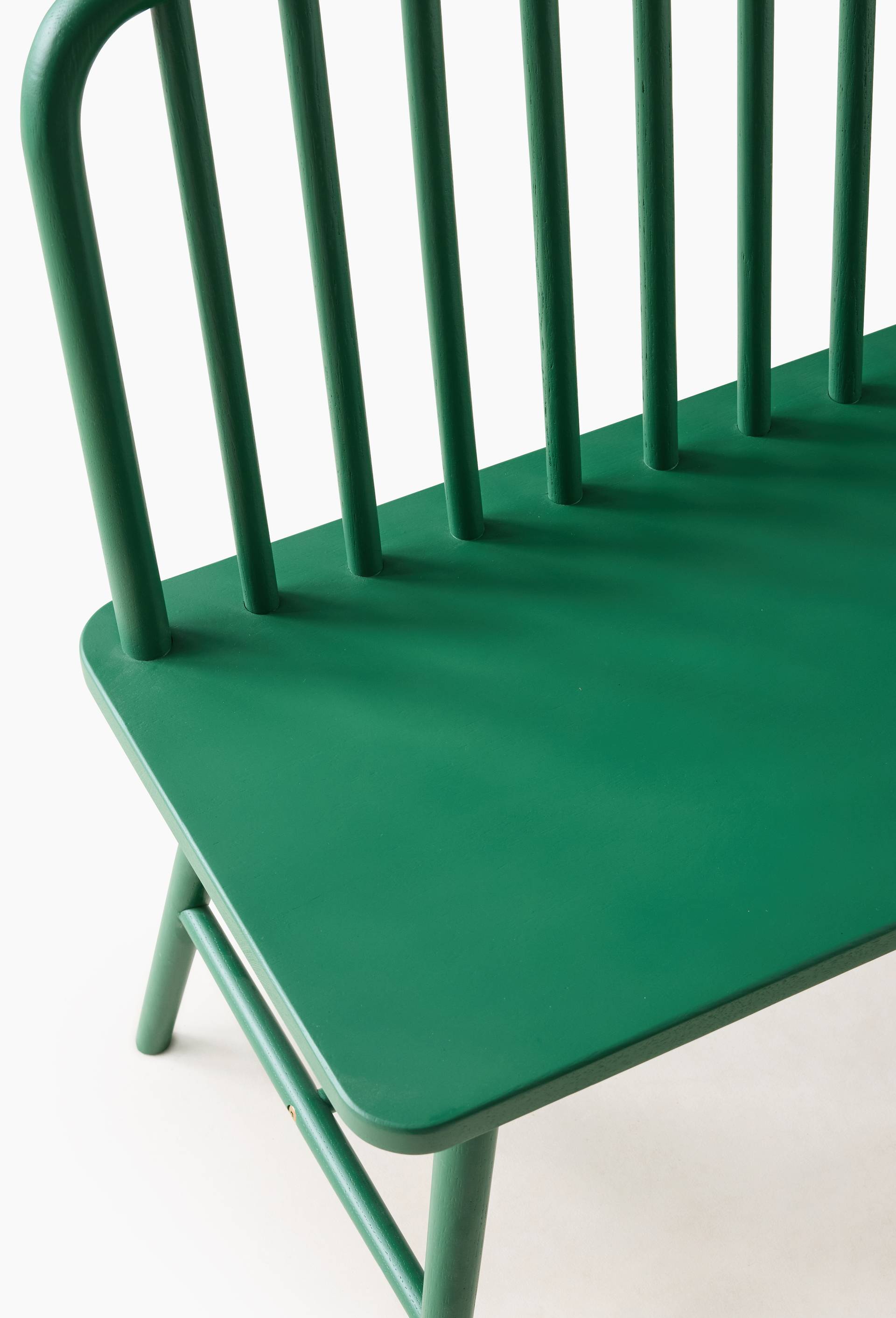 Banc, 100x52xH78cm, en bois, Vert, large image number 1