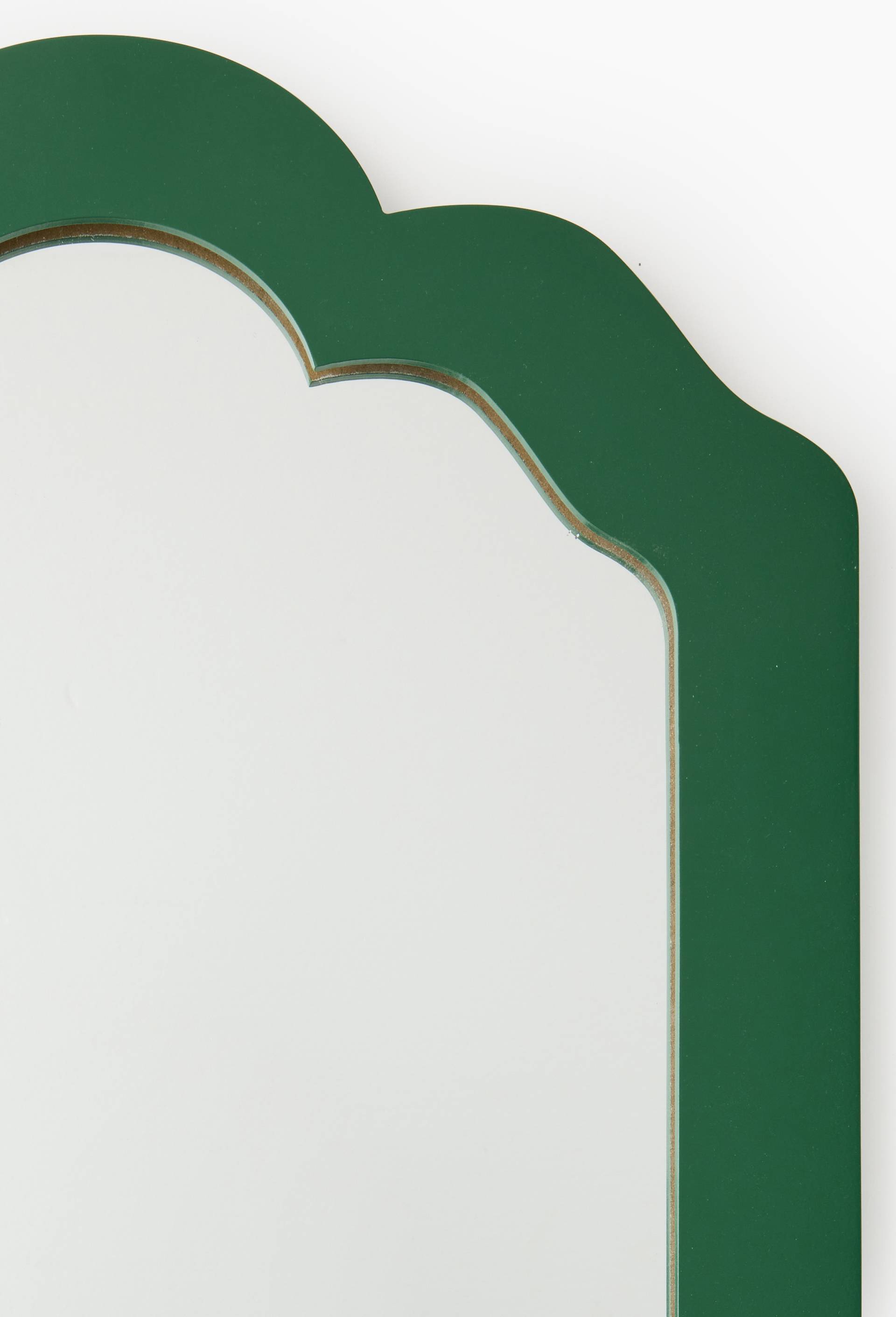 Miroir,50x70x2,7cm, en MDF, Vert, large image number 1.0