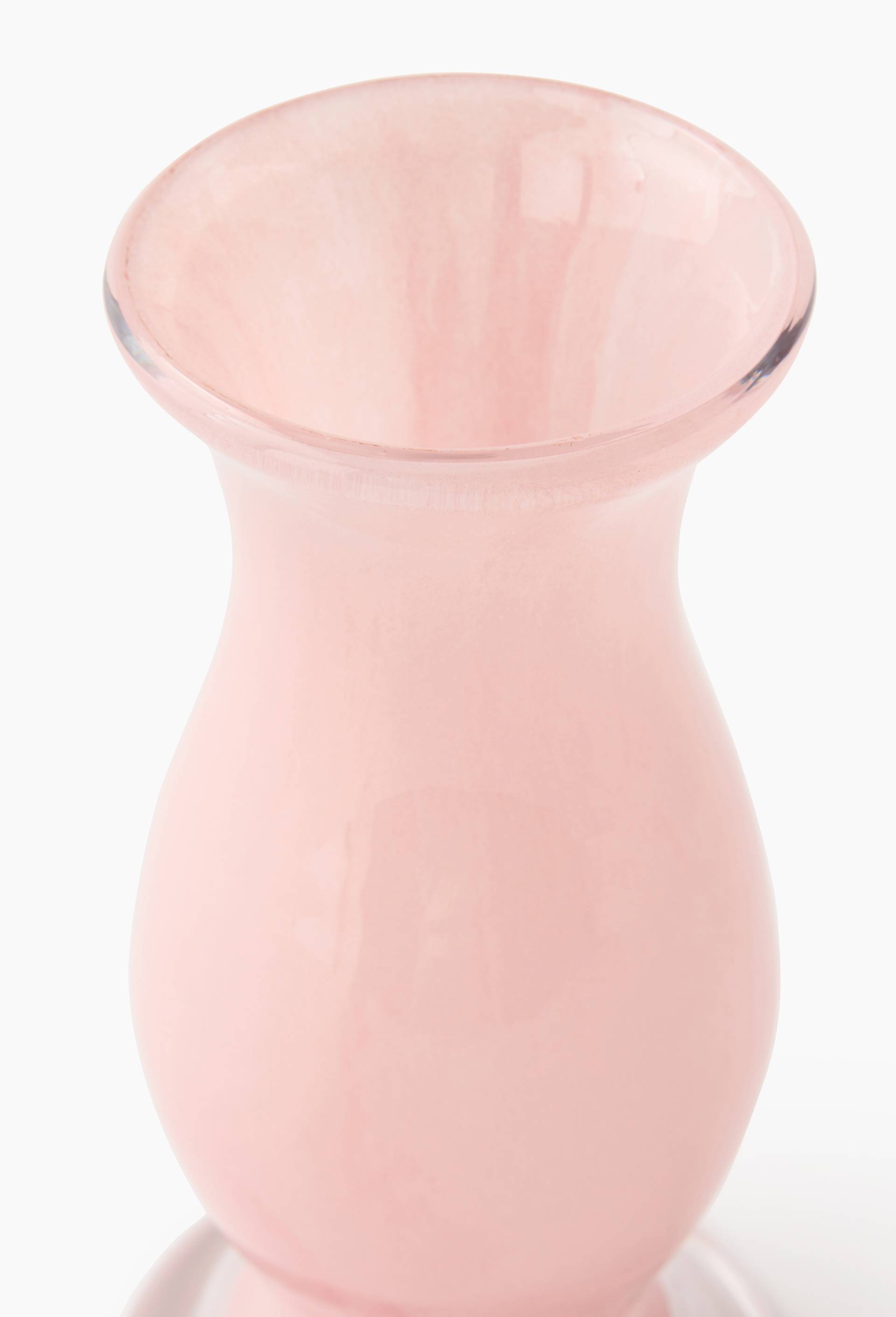 Vase,7x7x17cm, en verre, Rose, large image number 1.0