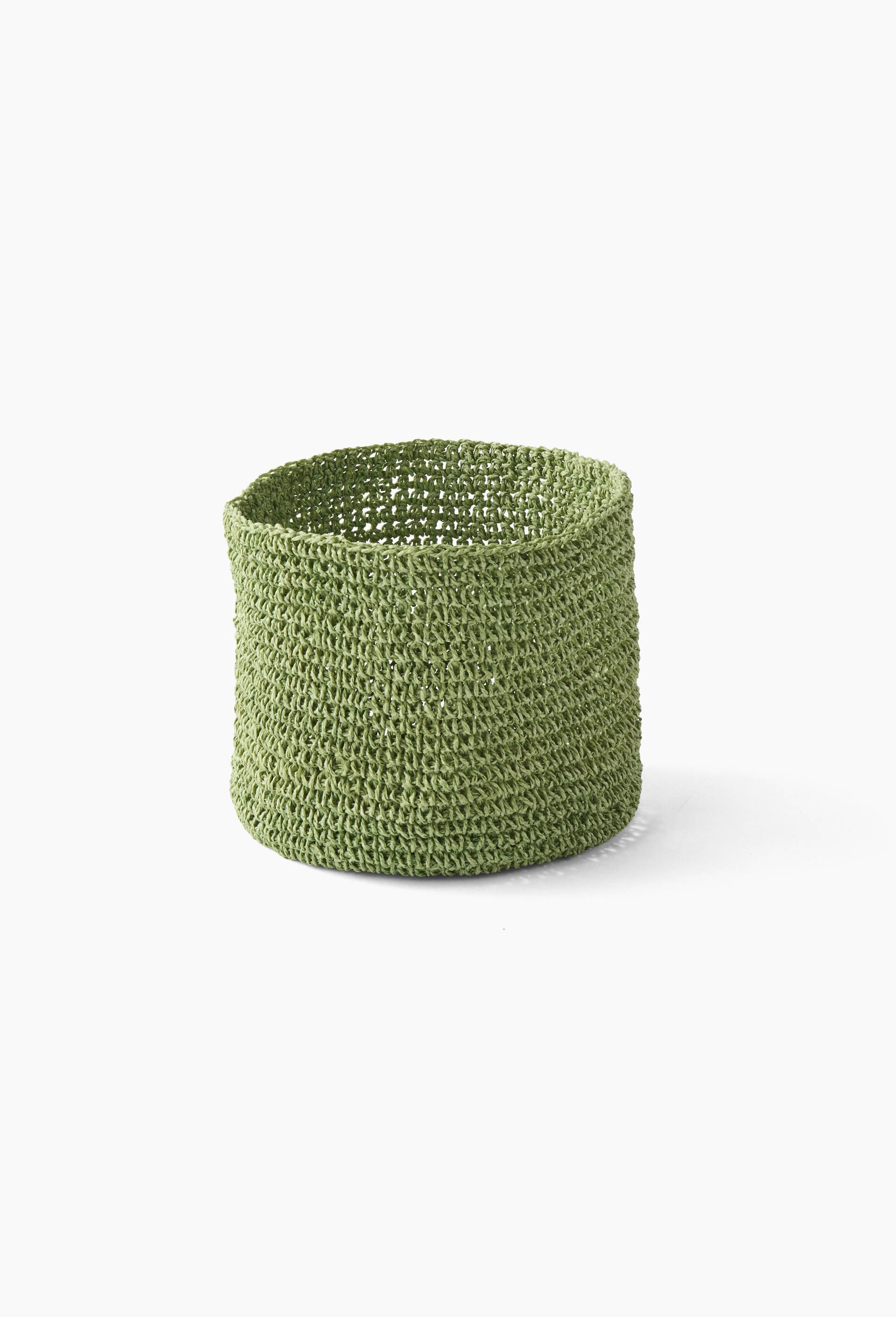 Panier crochet en papier, Beige clair, large image number 1