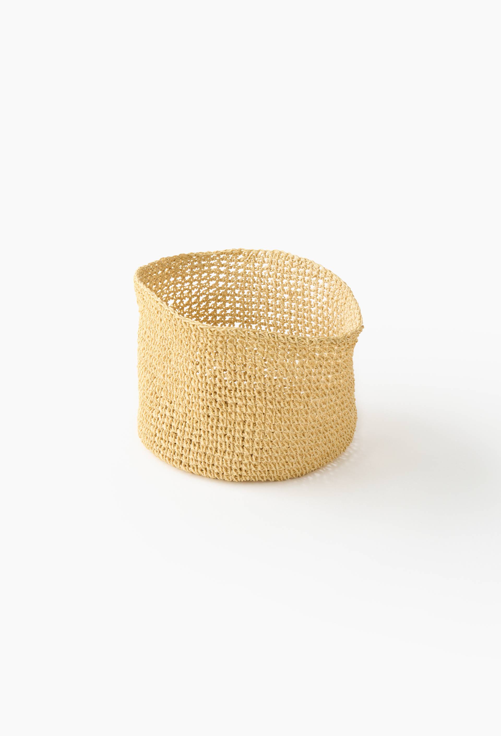 Panier crochet en papier, Beige clair, large image number 2