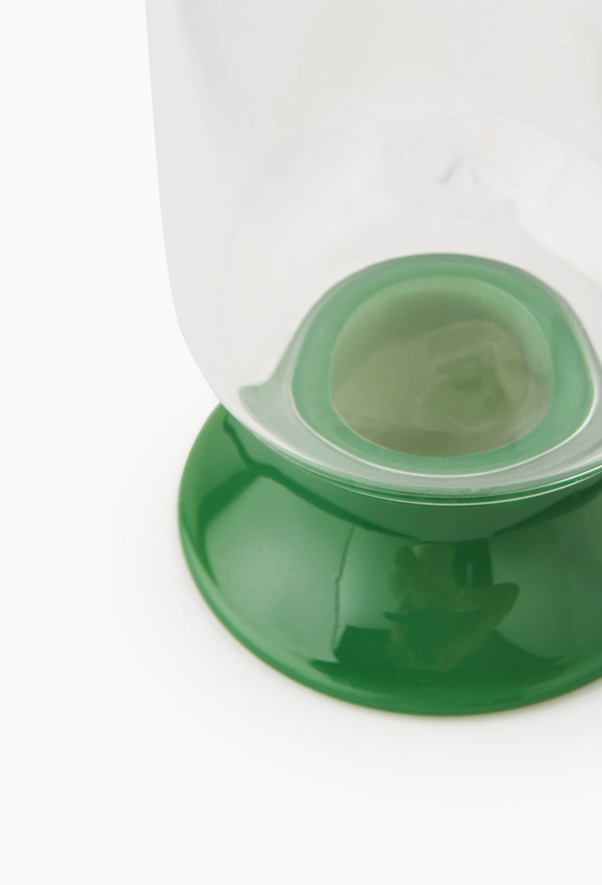 Verre &agrave; pied, 25cl, Vert, large image number 1.0