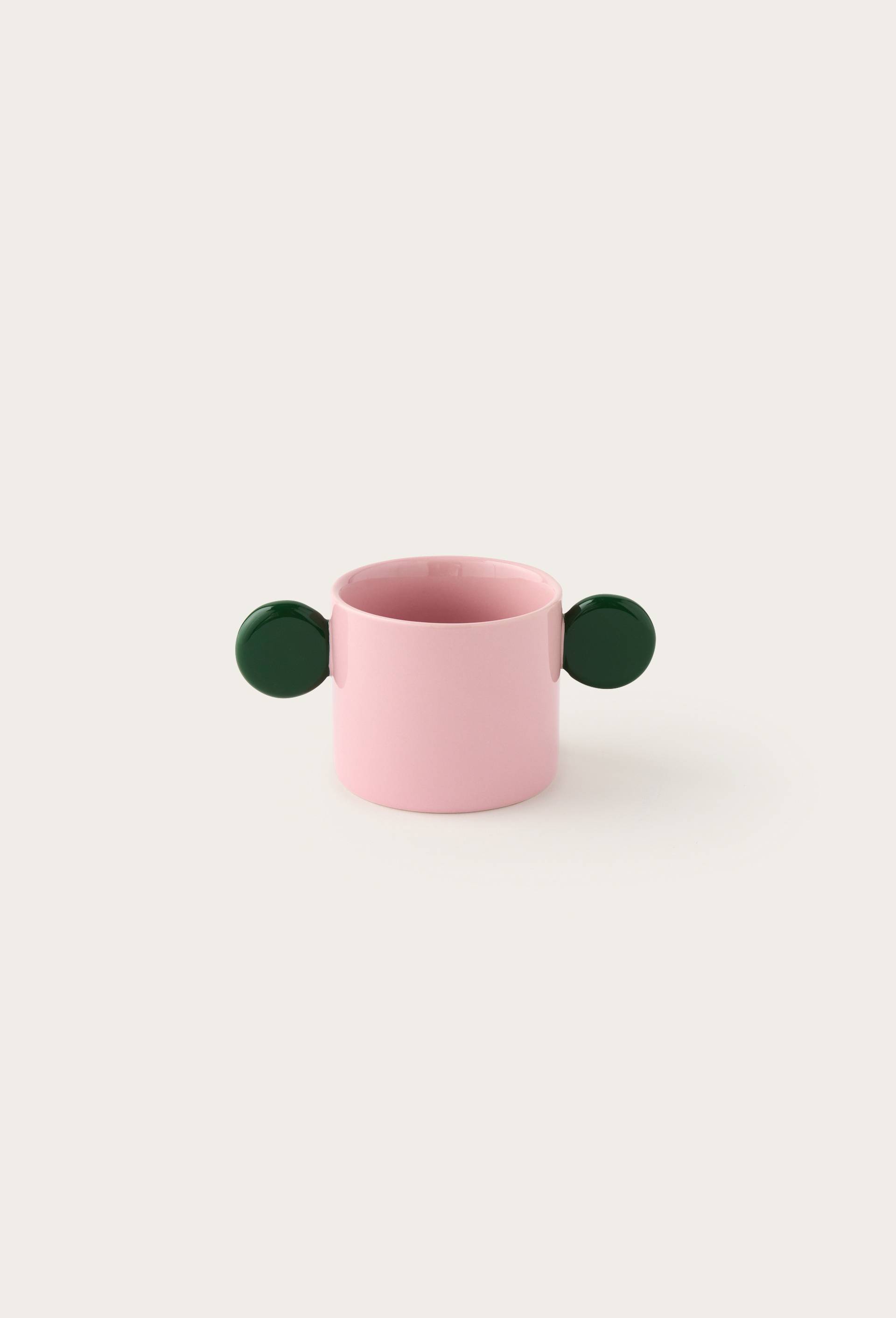 Tasse &agrave; caf&eacute;, 30cl, collection Blanche Mijonnet, Rose, large image number 0.0