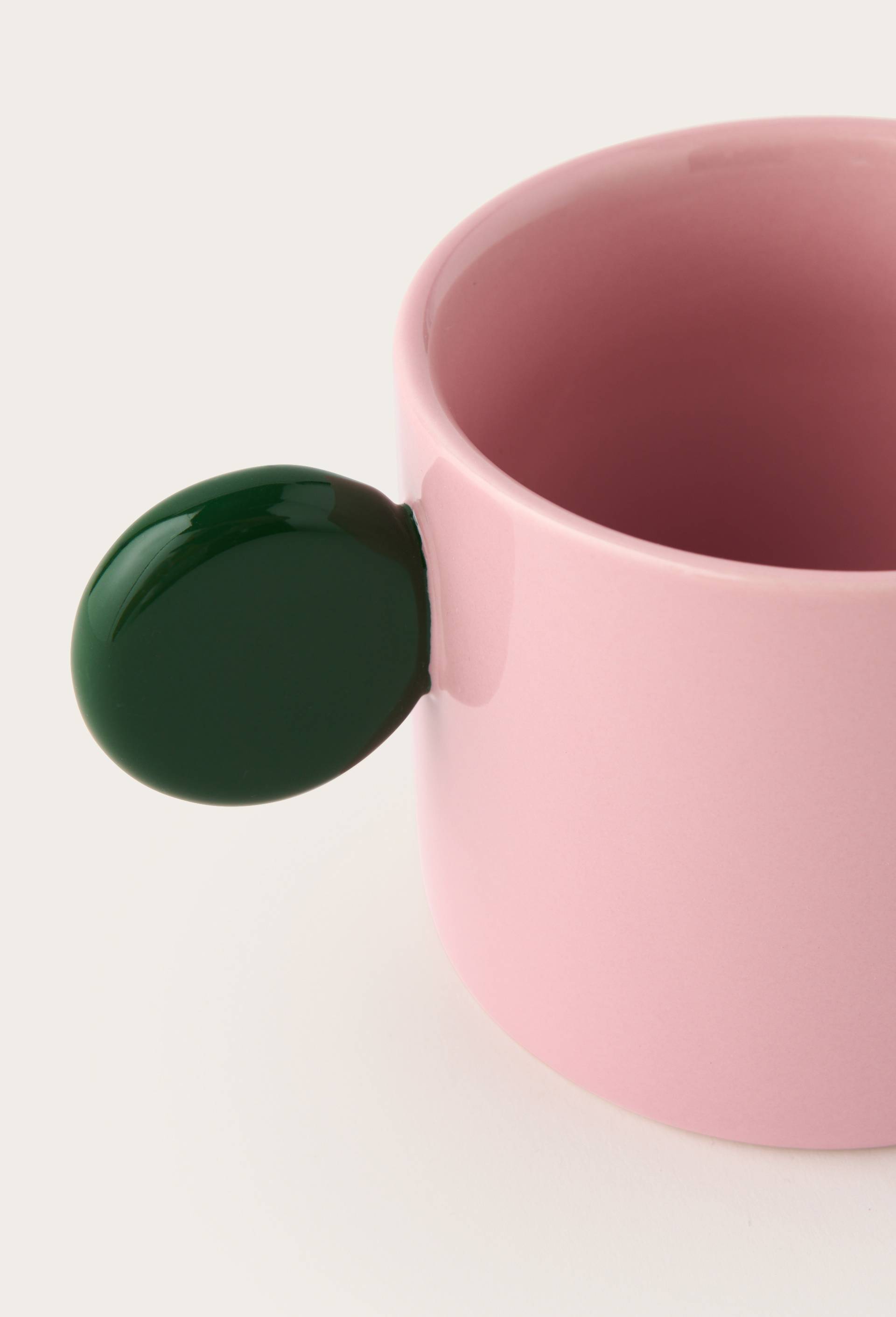 Tasse &agrave; caf&eacute;, 30cl, collection Blanche Mijonnet, Rose, large image number 1.0
