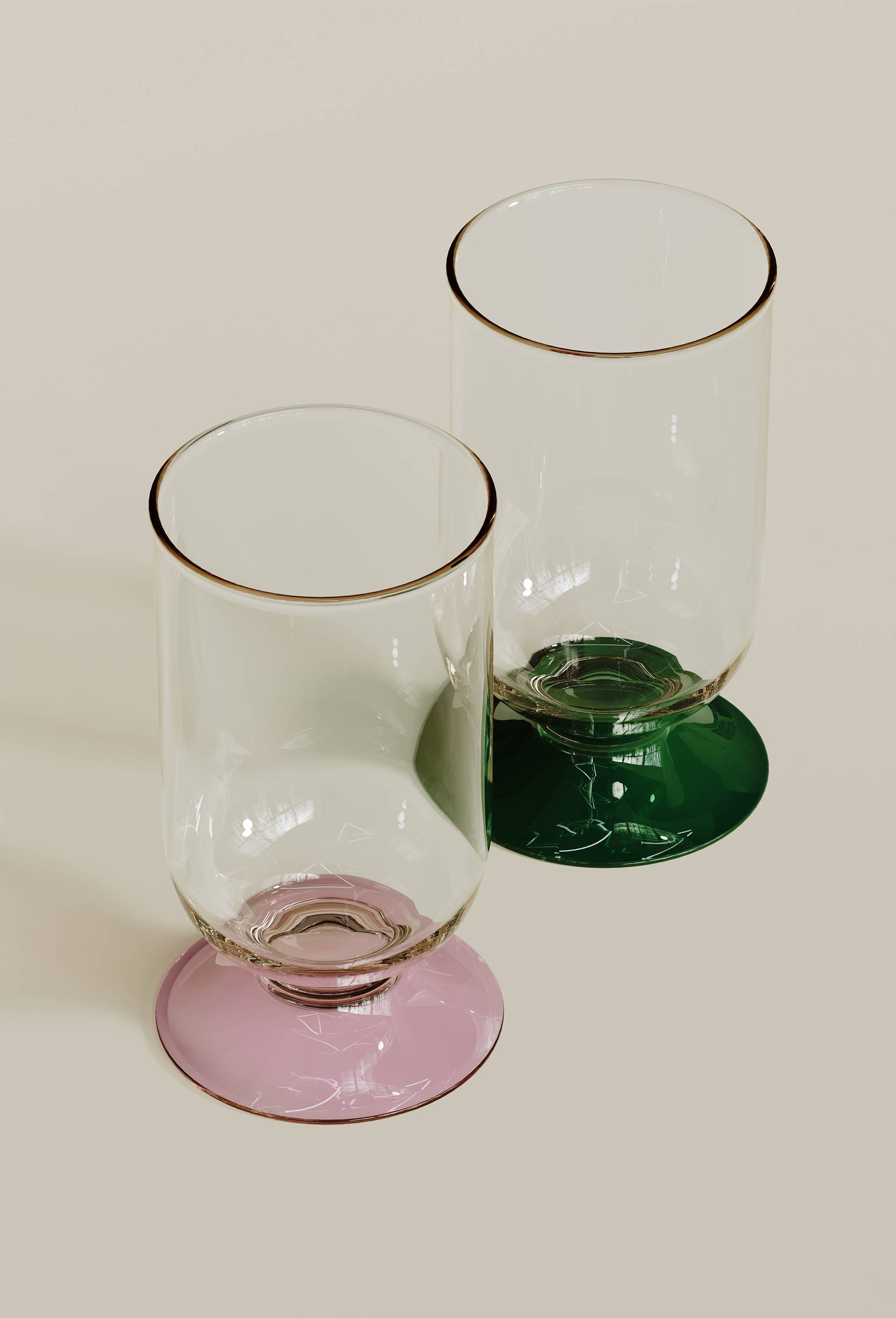 Verre &agrave; pied, 25cl, Rose, large image number 0