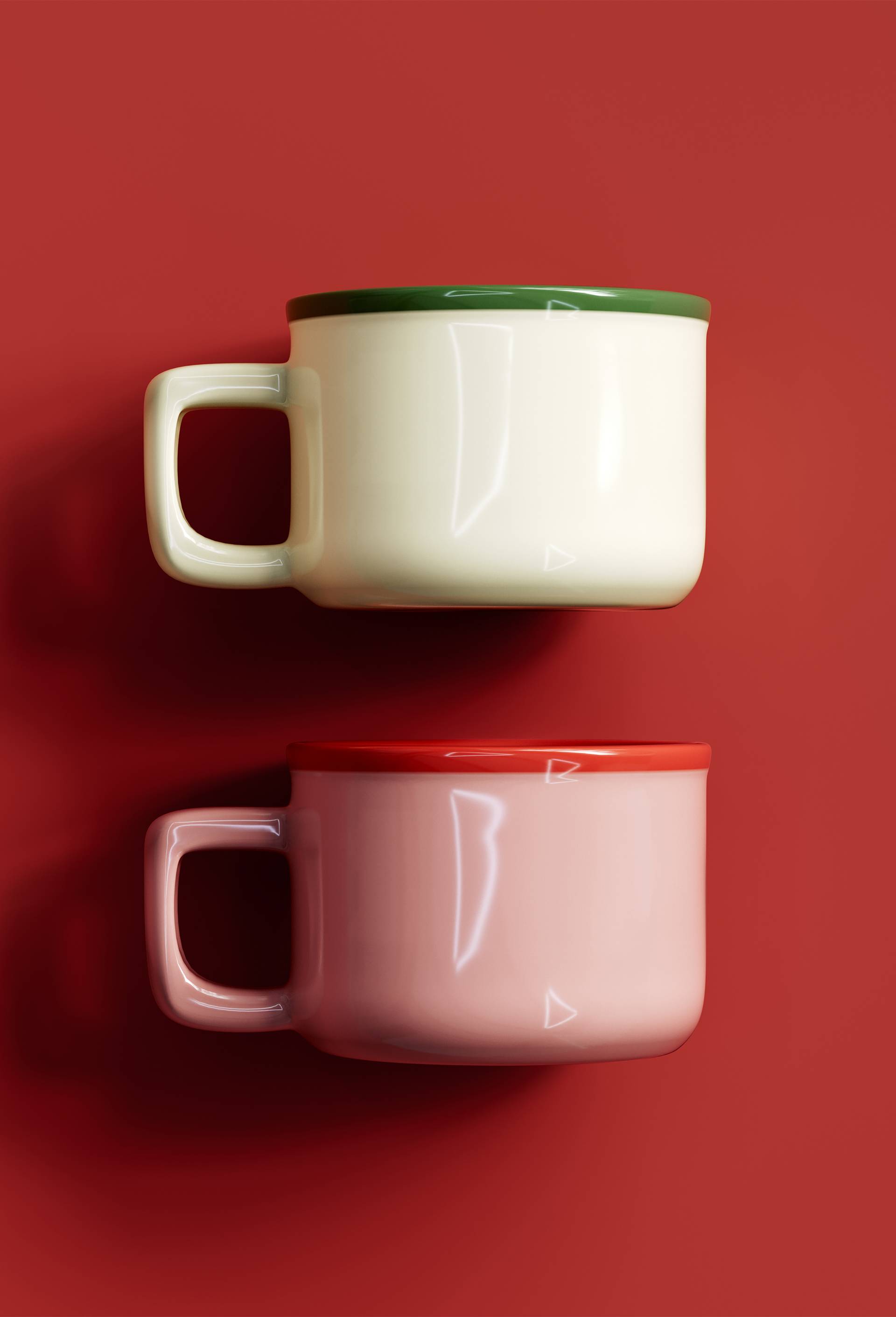 Tasse finition liser&eacute;, 6cl, Rose, large image number 2.0