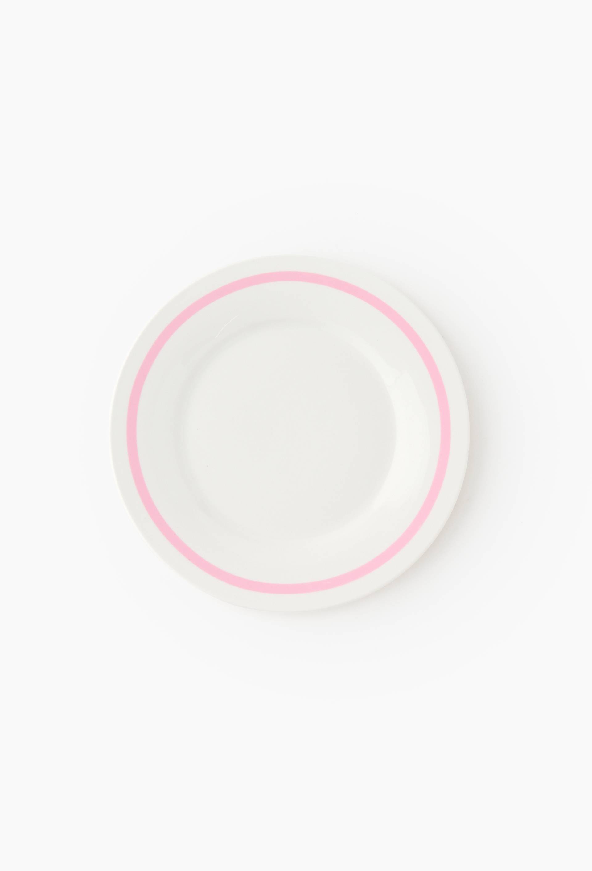 Assiette &agrave; dessert finition liser&eacute;, 20cm, Rose, large image number 0