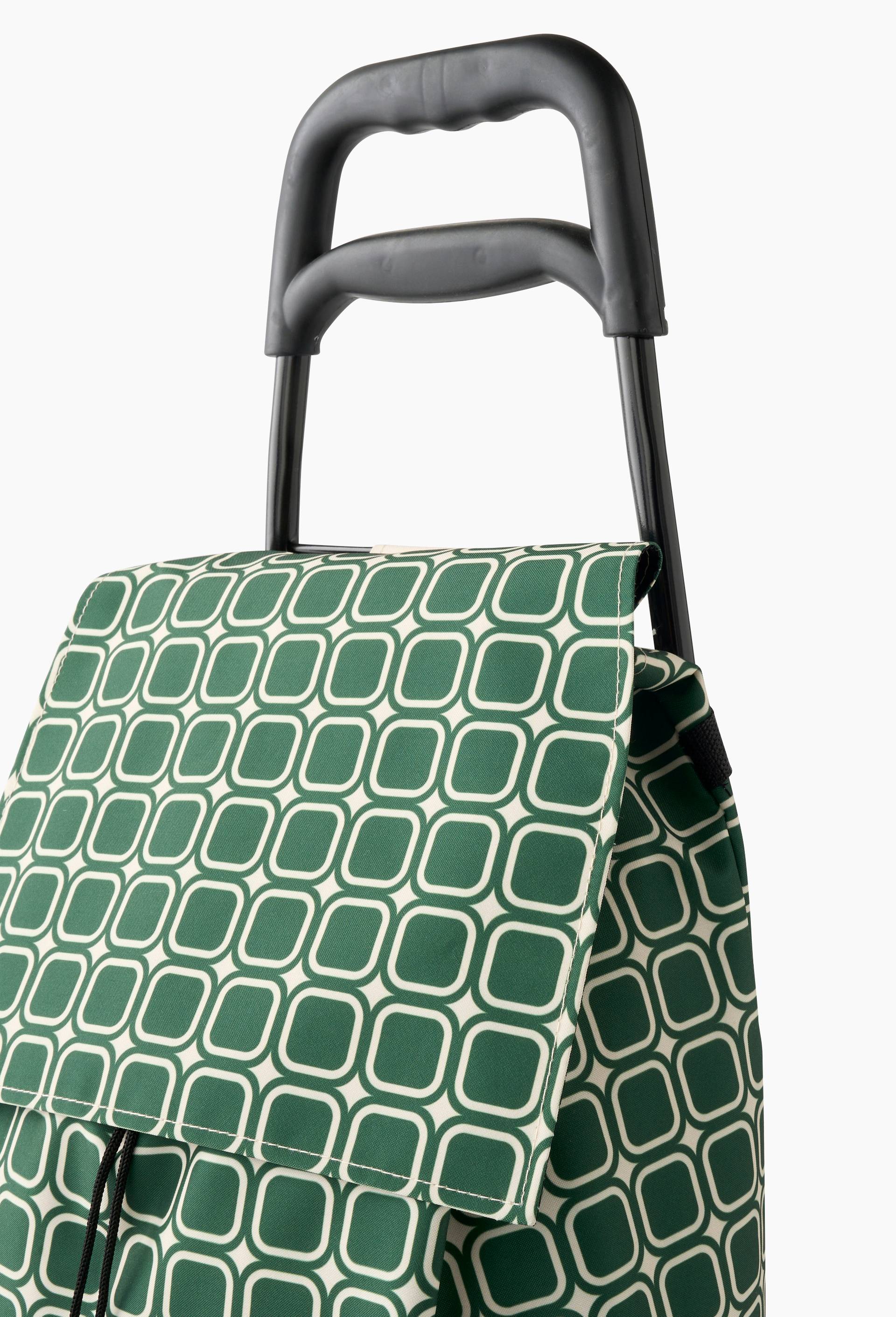 Poussette de march&eacute; finition imprim&eacute;, 38L, Vert, large image number 1.0