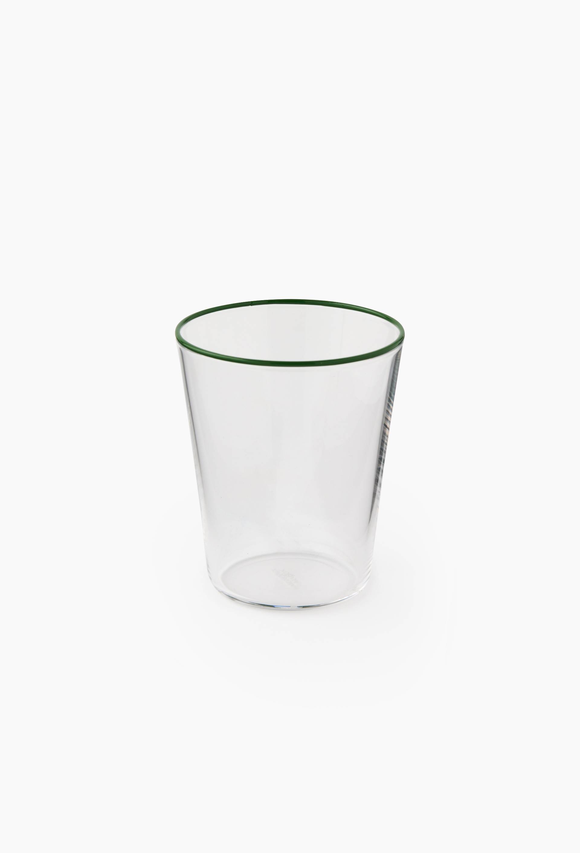 Verre &agrave; eau finition liser&eacute;, 32cl, Vert, large image number 0.0