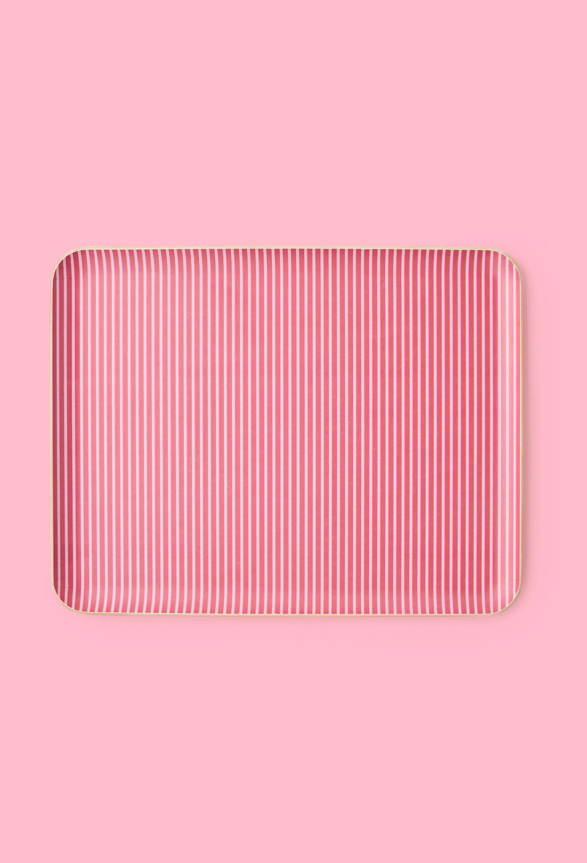 Plateau finition imprim&eacute;e, 36x28cm, en bois, Rouge, large image number 0