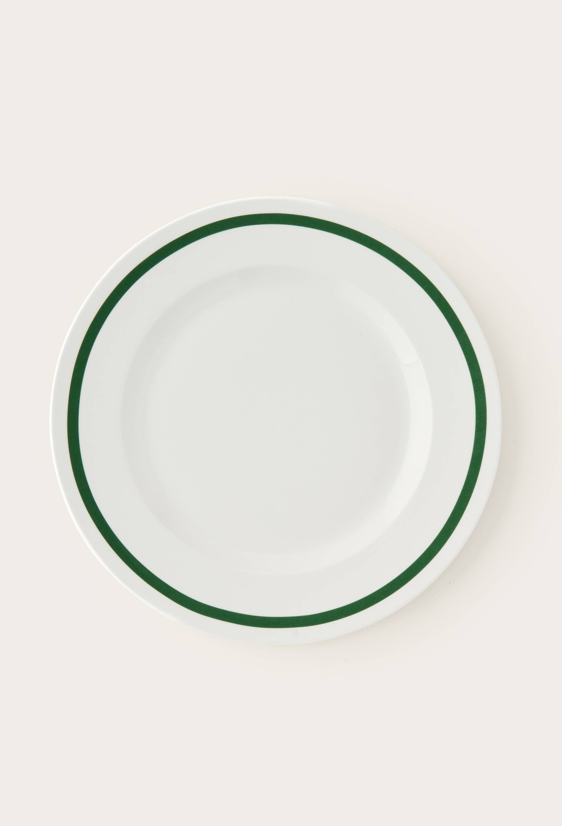 Assiette plate finition liser&eacute;, 27cm, Vert, large image number 0