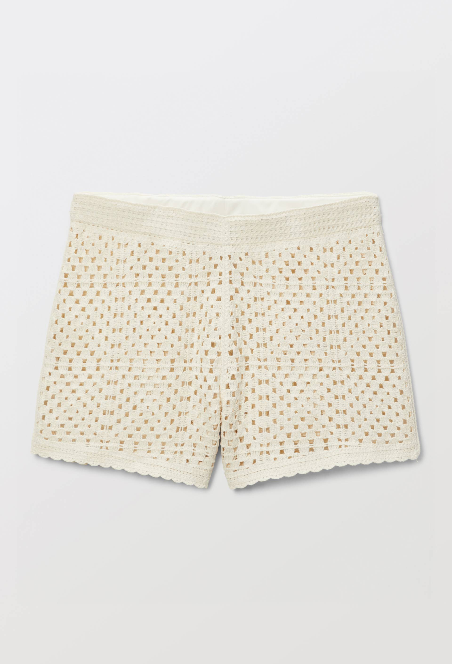 Short en crochet, Beige, large image number 2