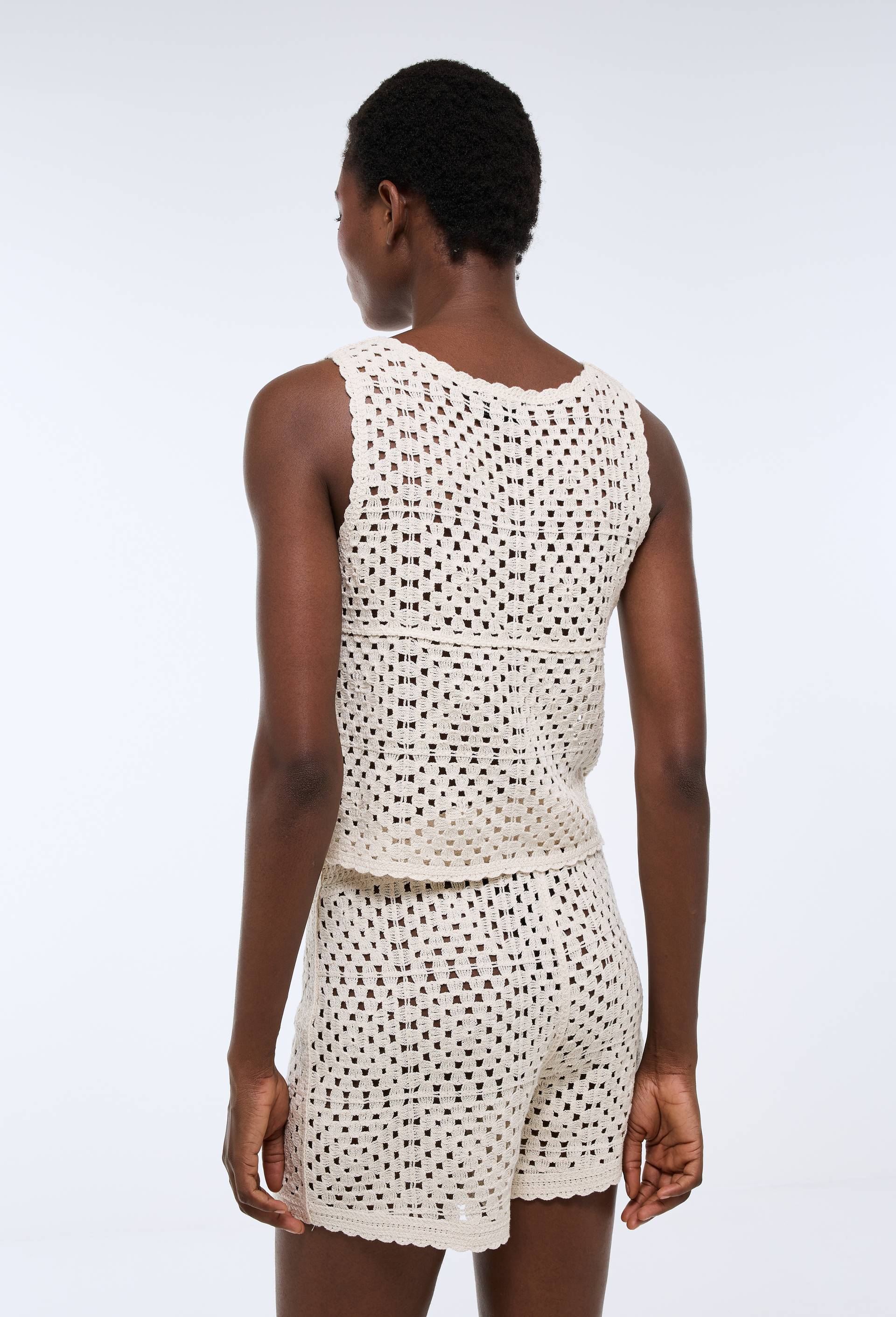 Haut en crochet, Beige, large image number 1.0