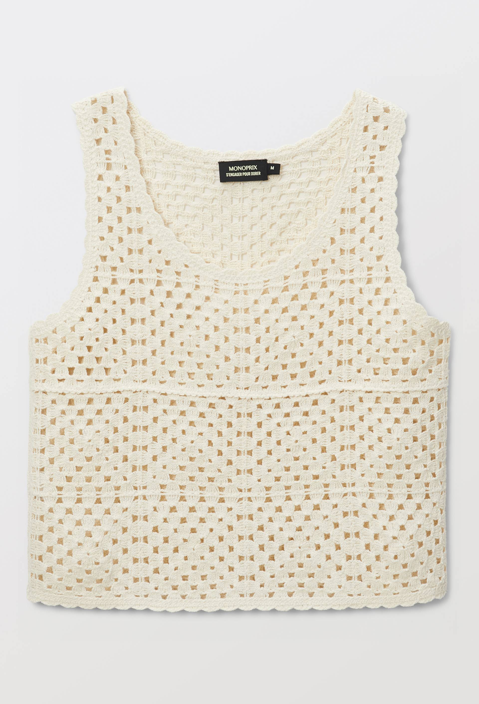 Haut en crochet, Beige, large image number 2.0