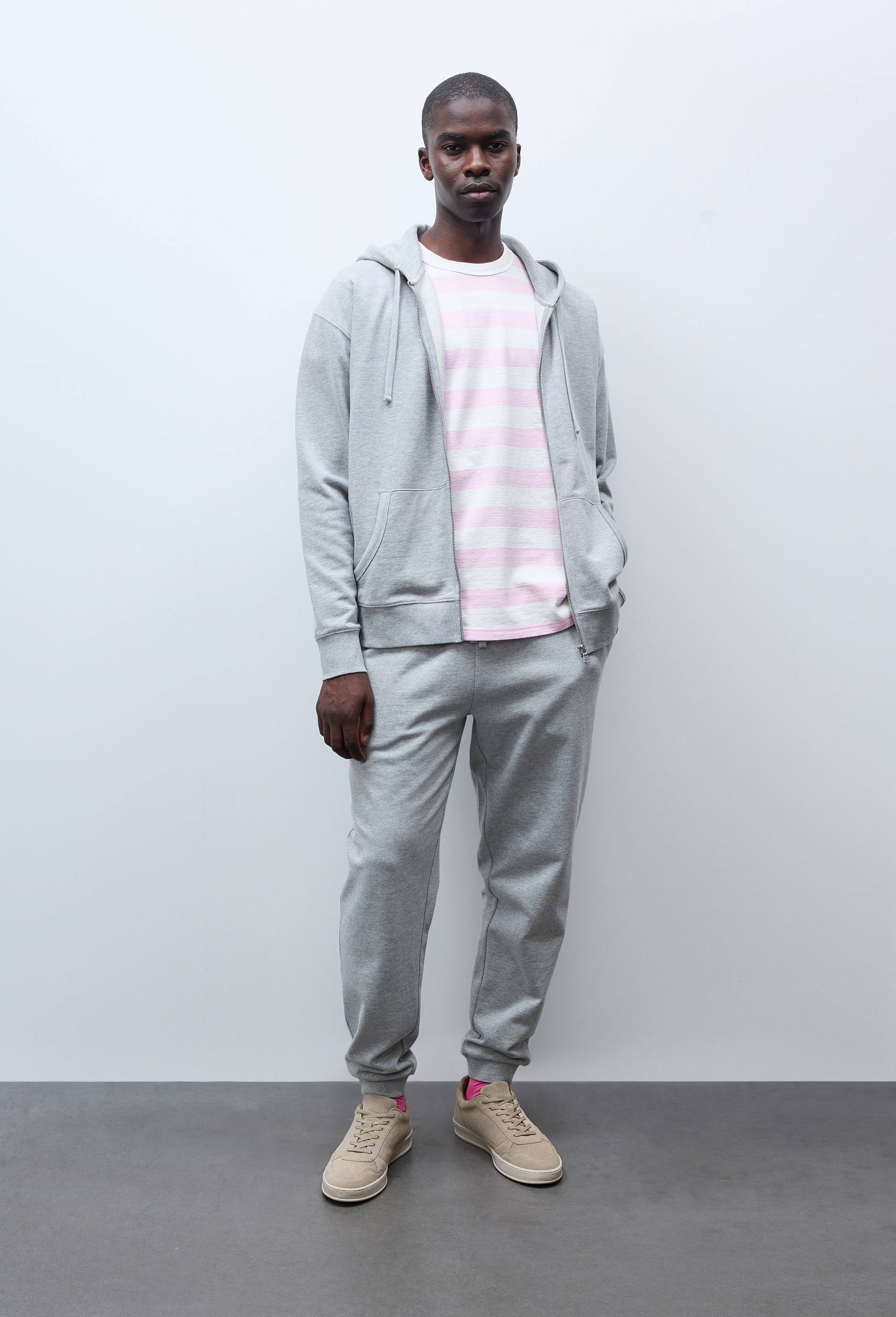 Jogging molleton en coton BIO GOTS, Gris, large image number 0