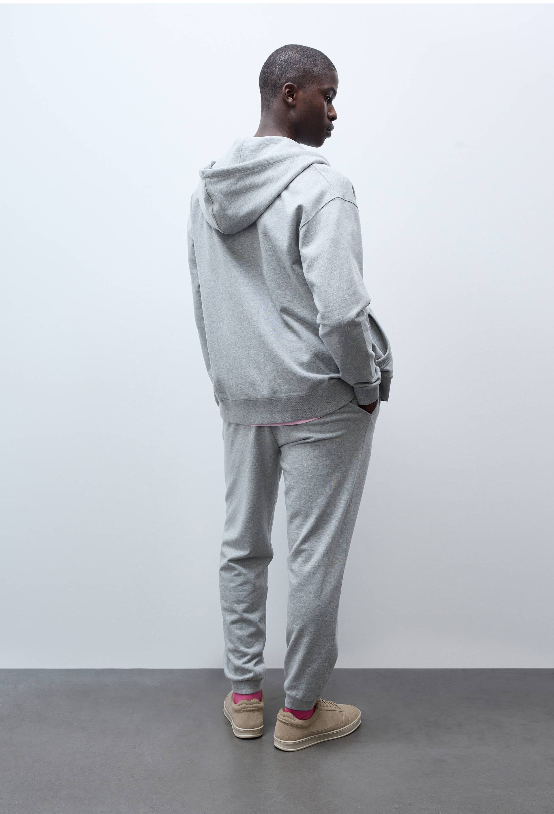 Jogging molleton en coton BIO GOTS, Gris, large image number 1.0