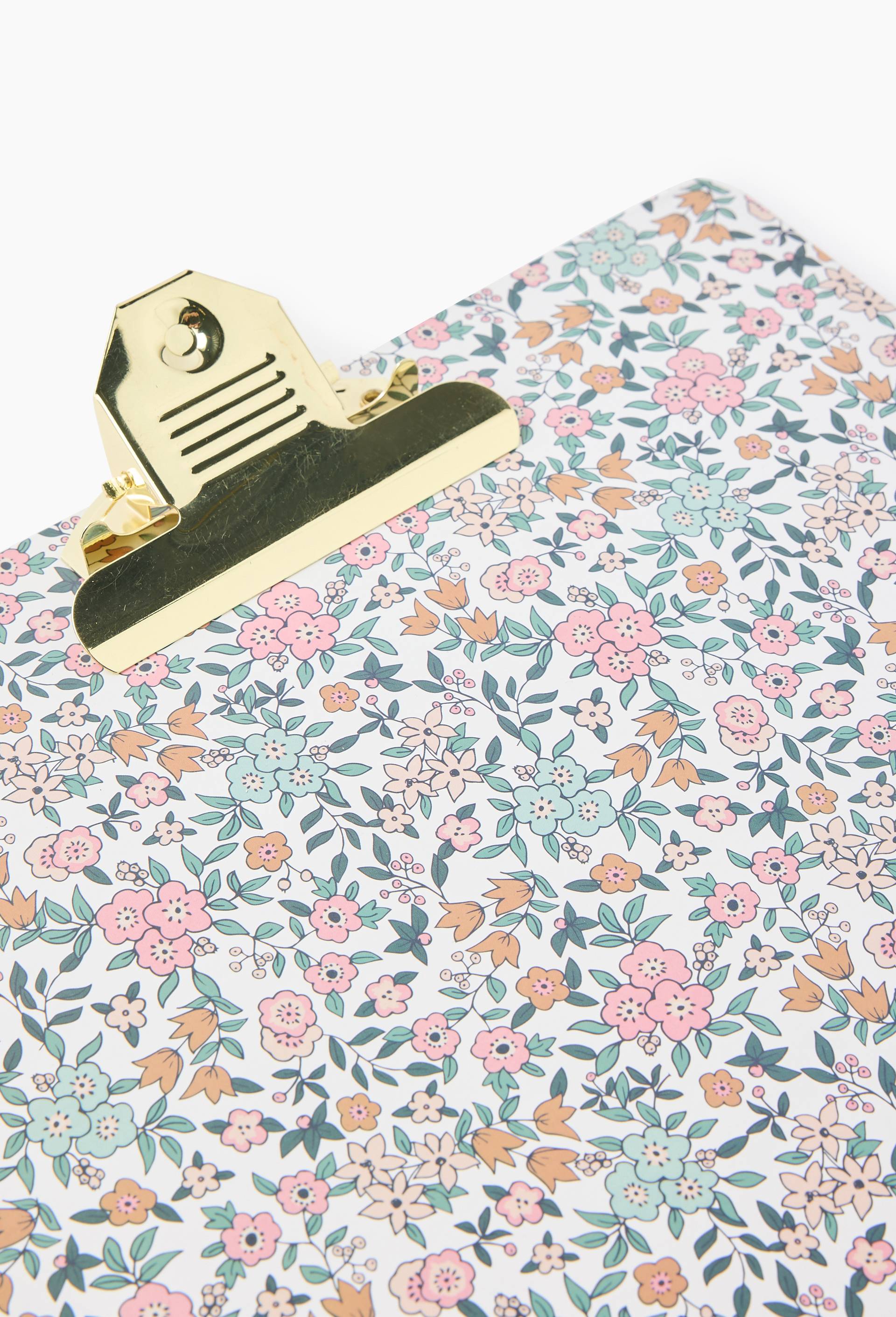 Porte bloc avec pince m&eacute;tallique, Beige clair, large image number 1