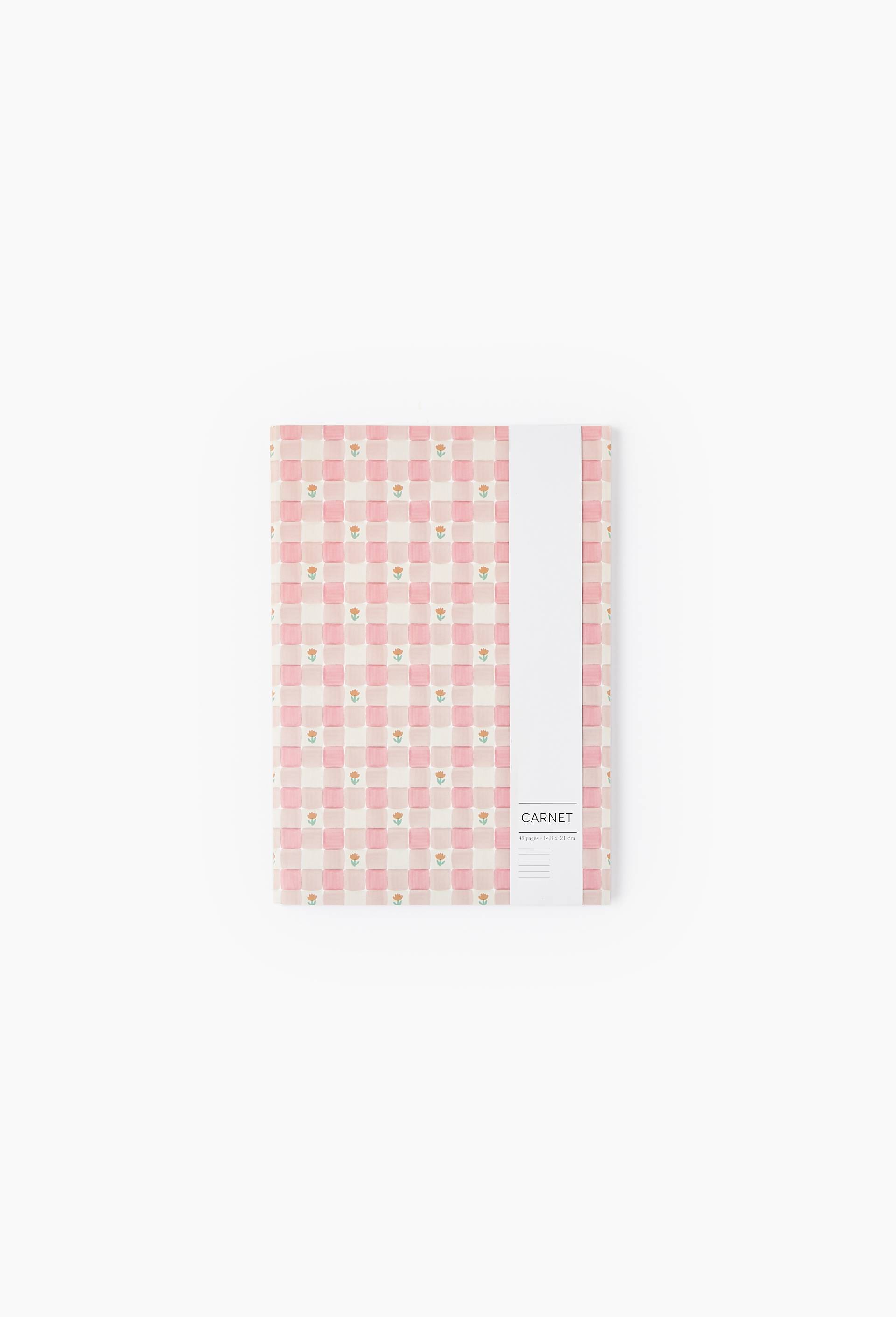 Carnet A5 lign&eacute;, 48 pages, Rose, large image number 2