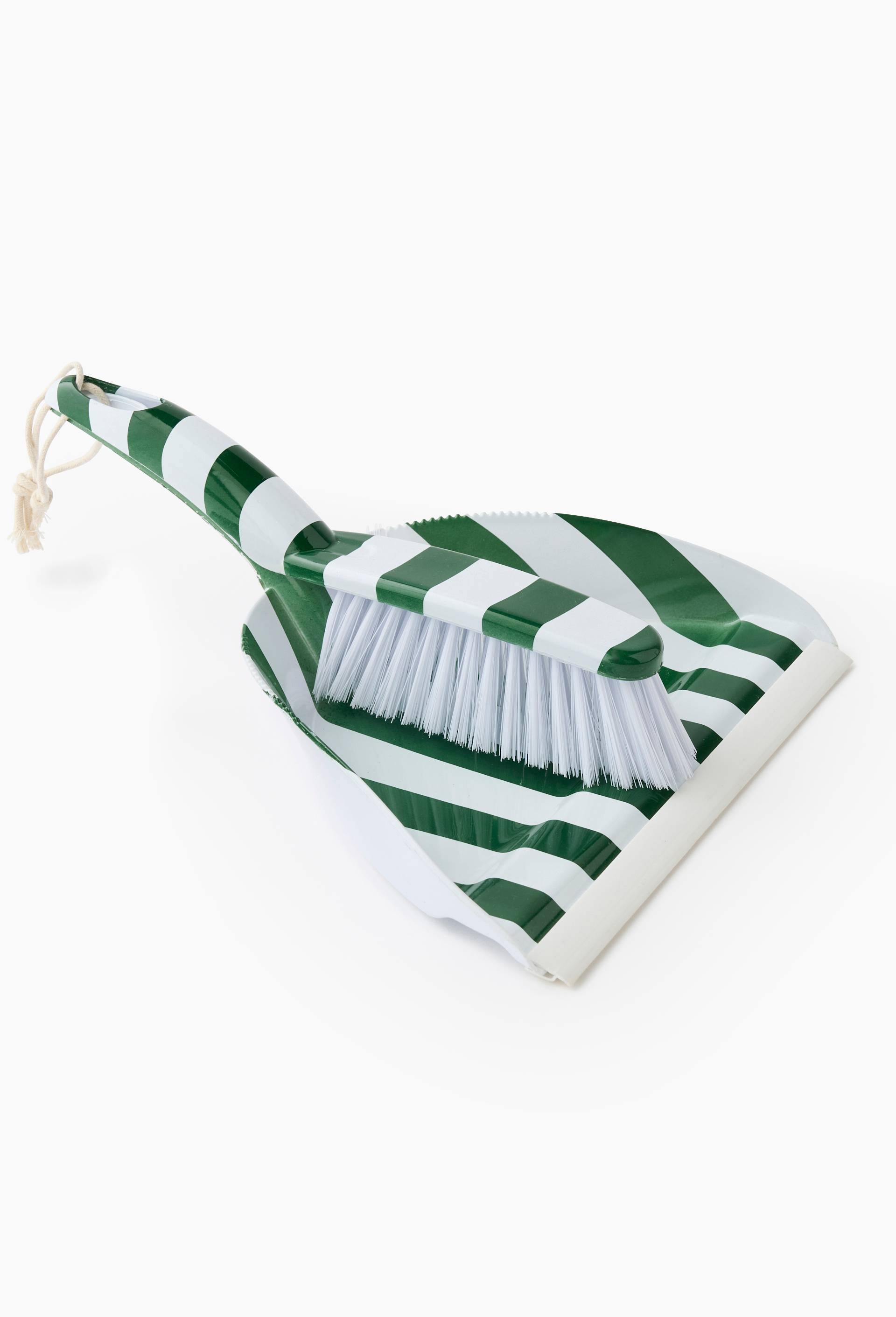 Pelle et balayette, L30xl24cm, en plastique, Vert, large image number 0