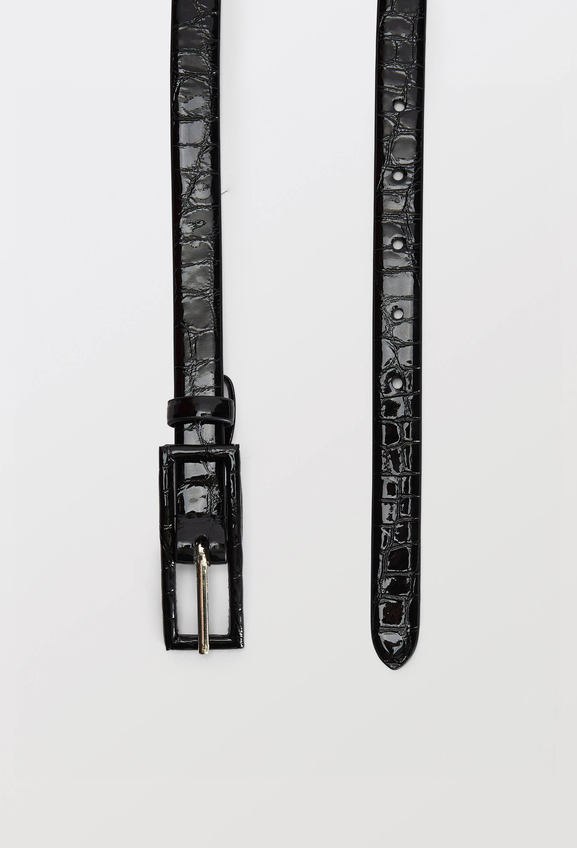 Ceinture en cuir, Noir, large image number 1.0
