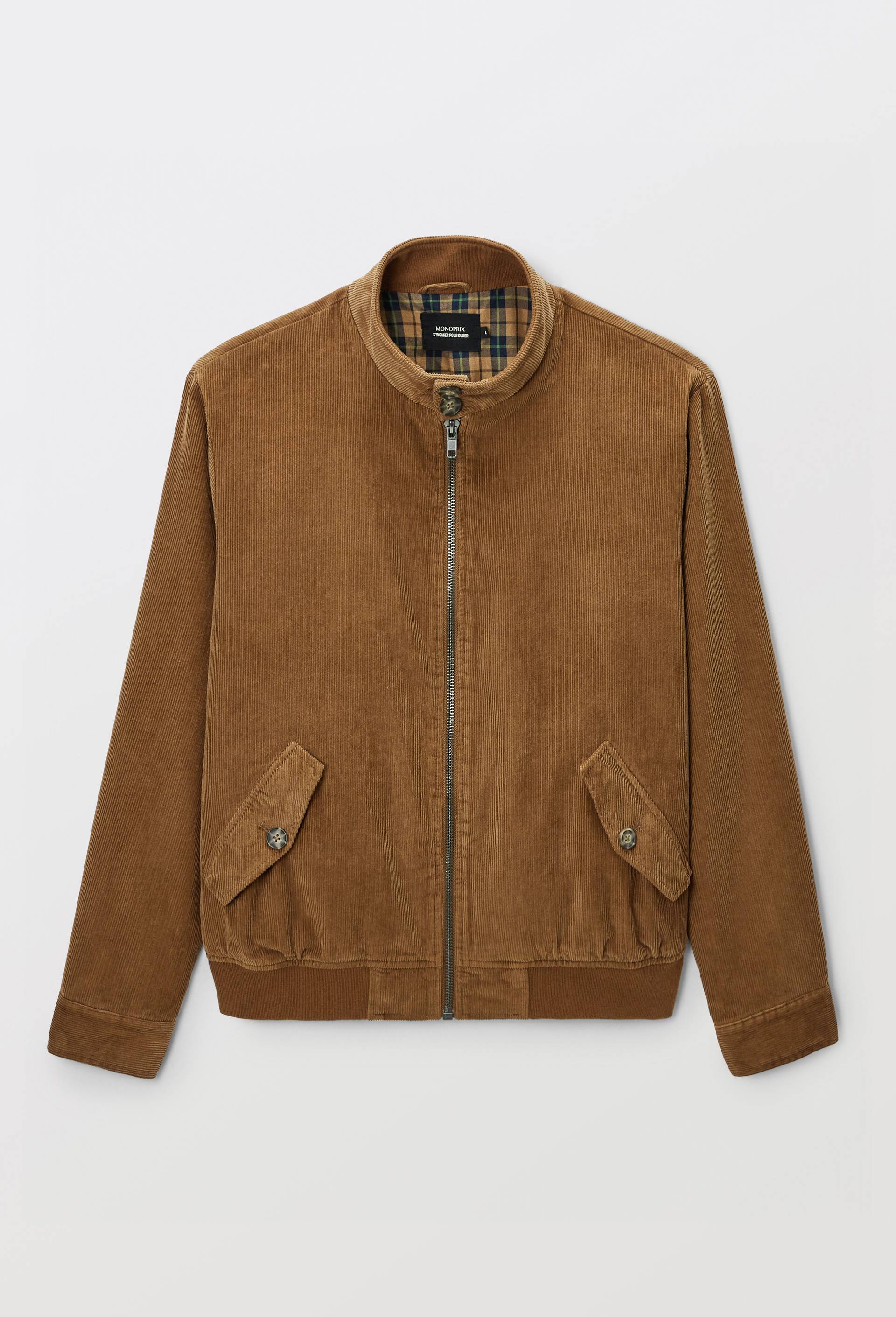 Veste col montant en velours, Beige, large image number 3.0