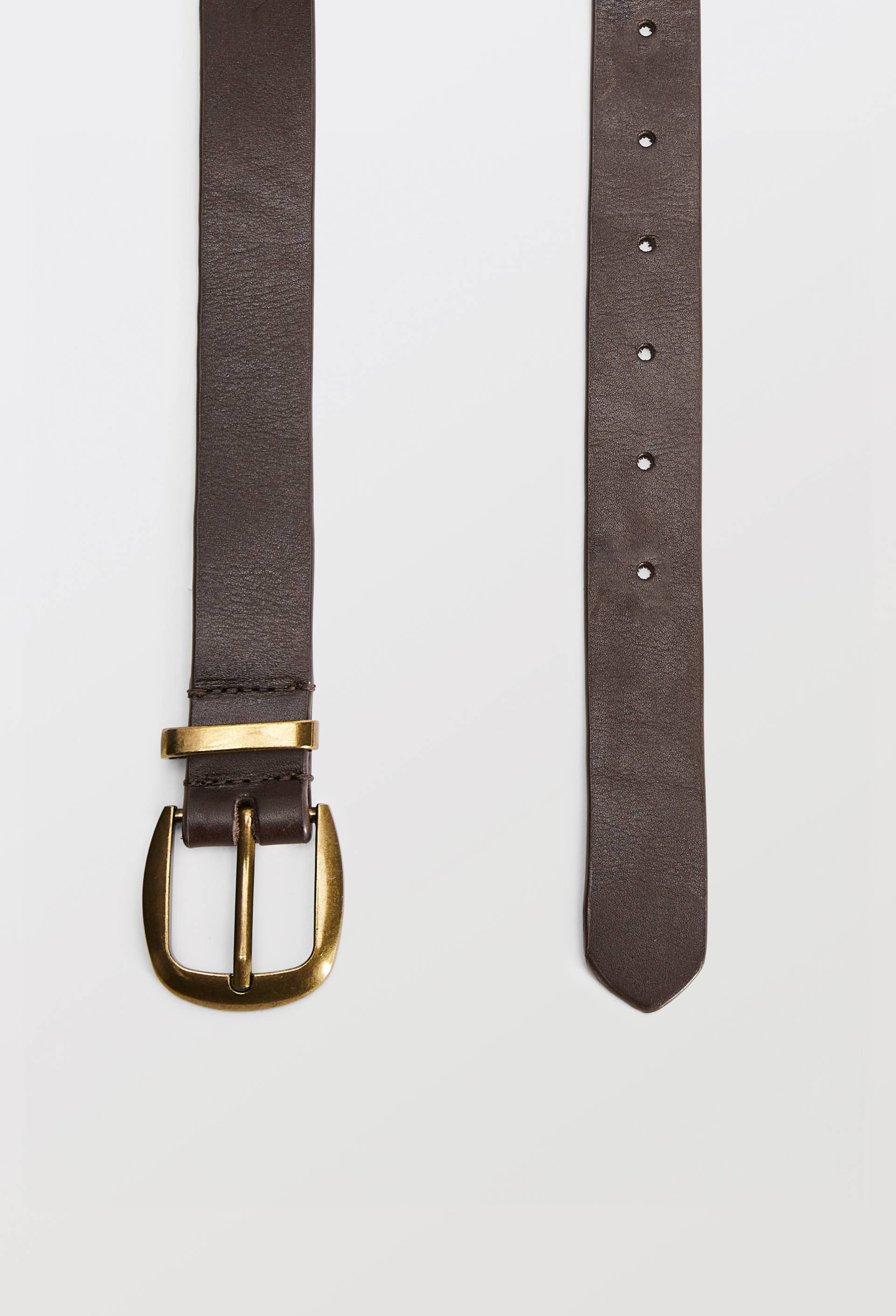 Ceinture bijou en cuir, Brun fonc&eacute;, large image number 1.0