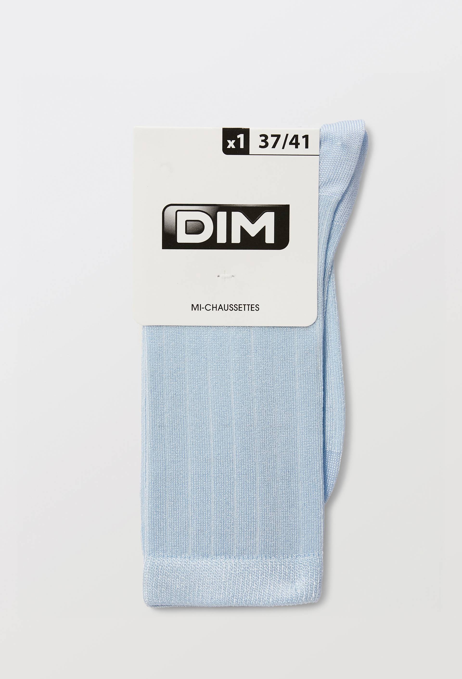 La paire de chaussettes DIM, certifi&eacute; OEKO-TEX, Bleu clair, large image number 2