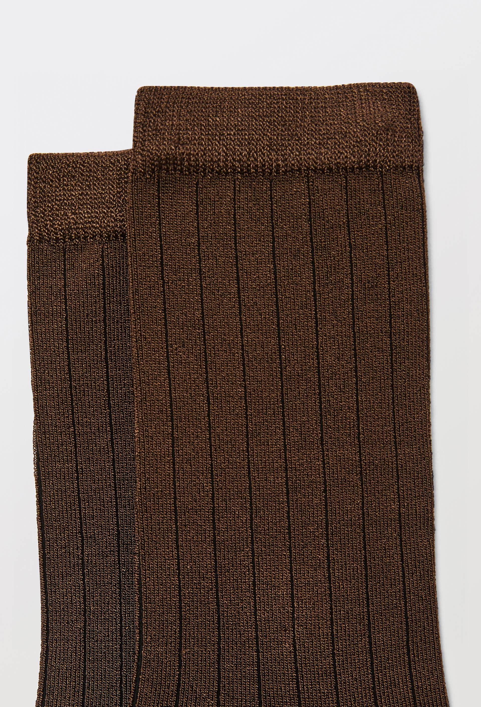 La paire de chaussettes DIM, certifi&eacute; OEKO-TEX, Brun fonc&eacute;, large image number 1