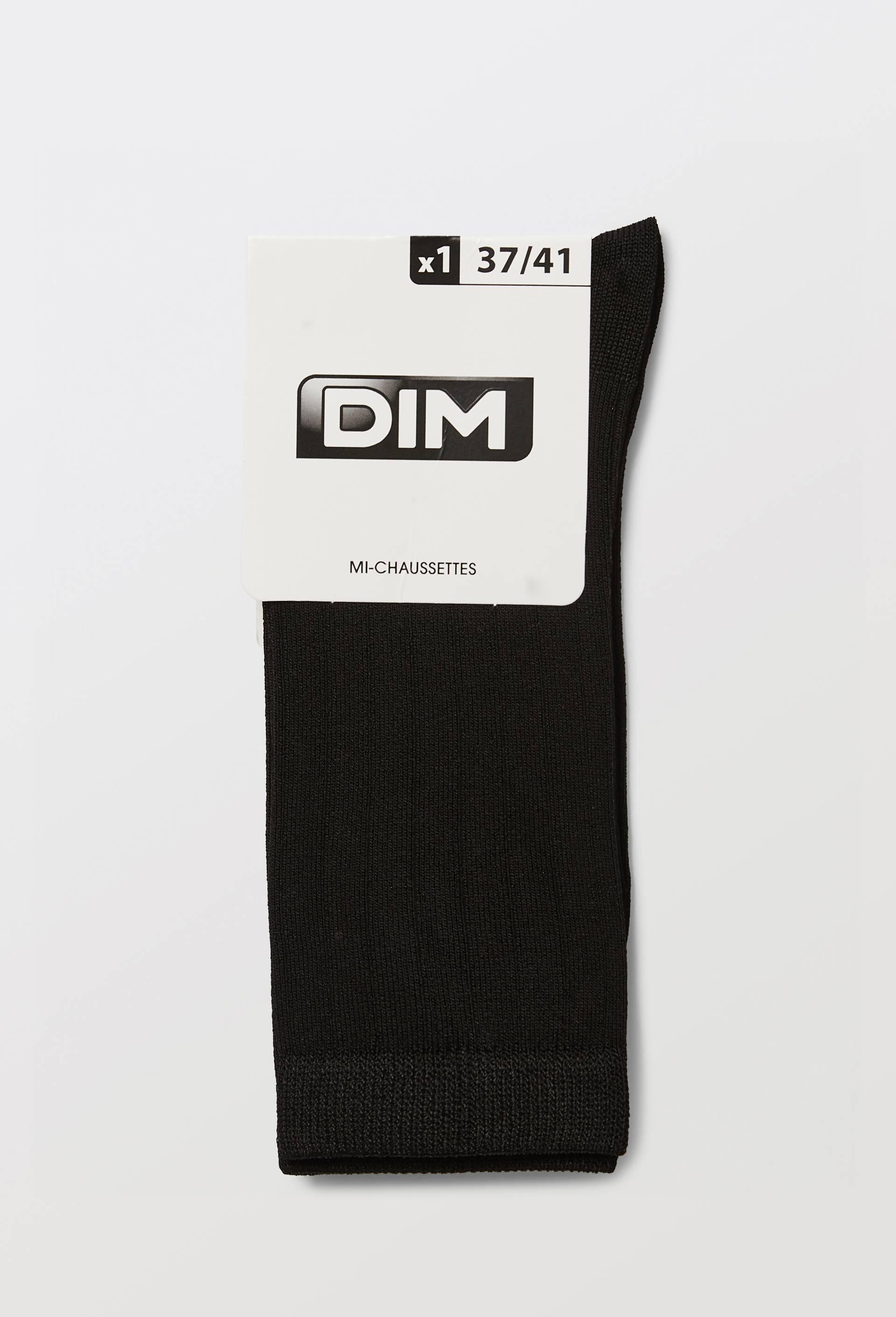 La paire de chaussettes DIM, certifi&eacute; OEKO-TEX, Noir, large image number 2