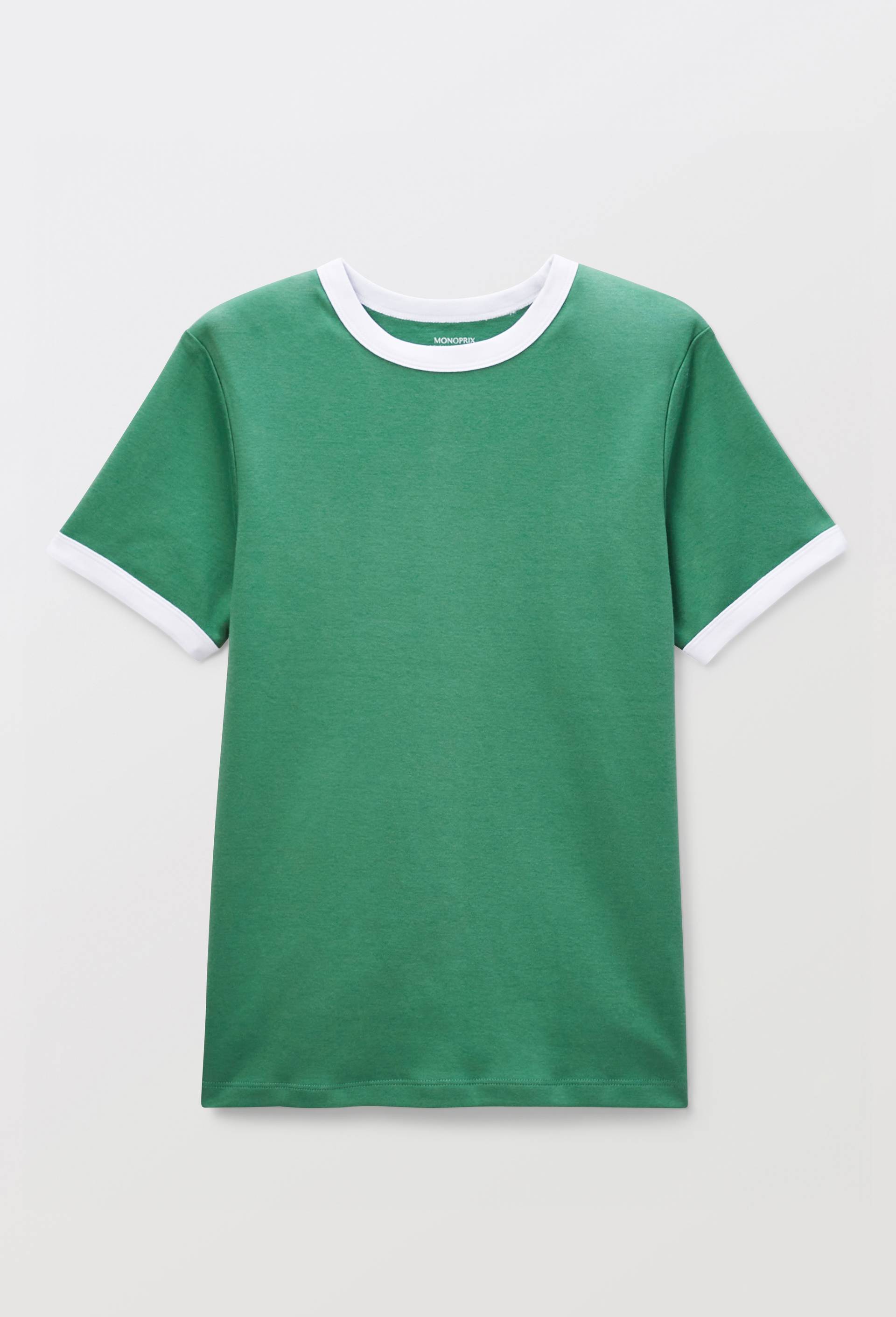 T-shirt &agrave; manches courtes en coton BIO GOTS, Vert, large image number 3.0
