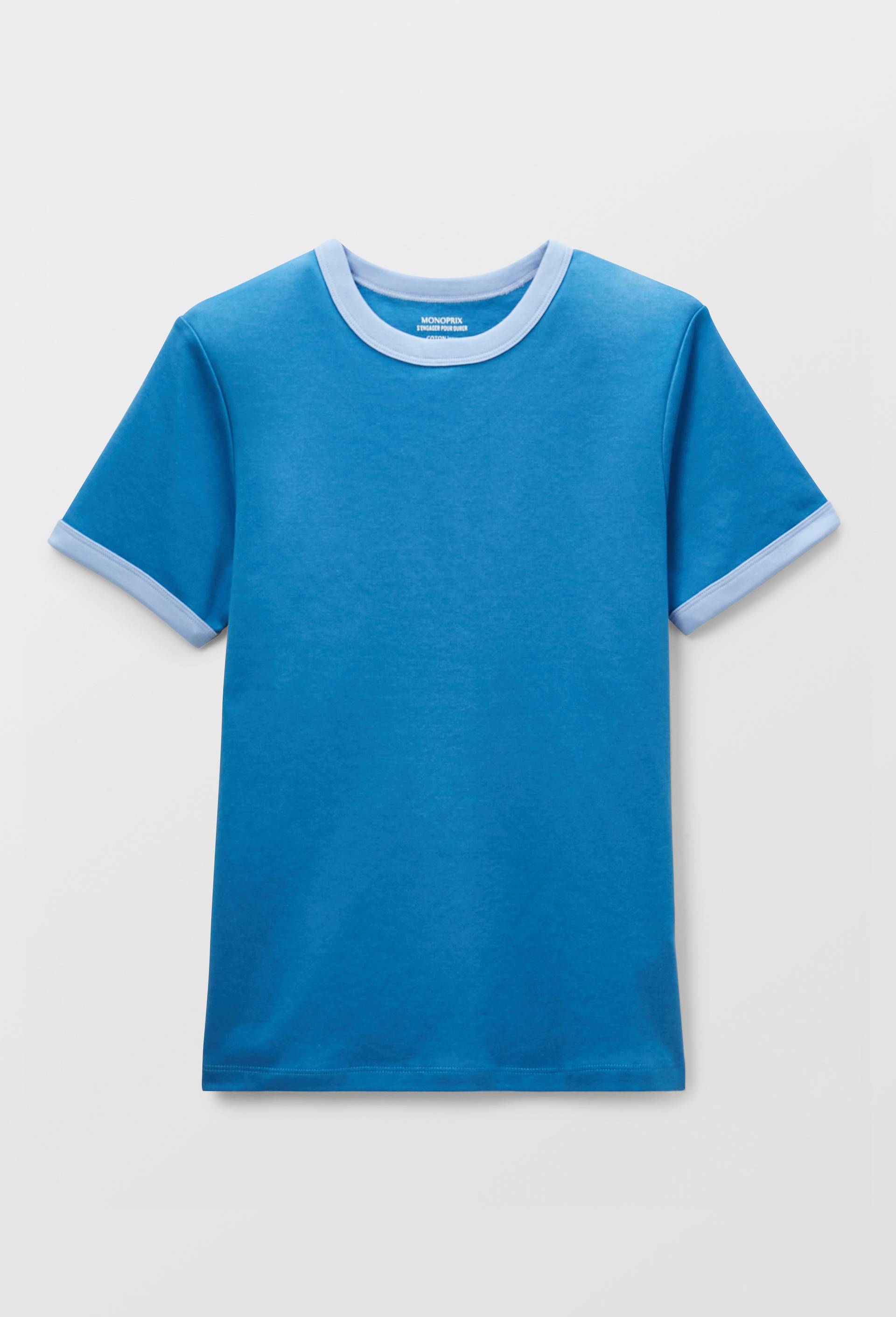 T-shirt &agrave; manches courtes en coton BIO GOTS, Bleu, large image number 2