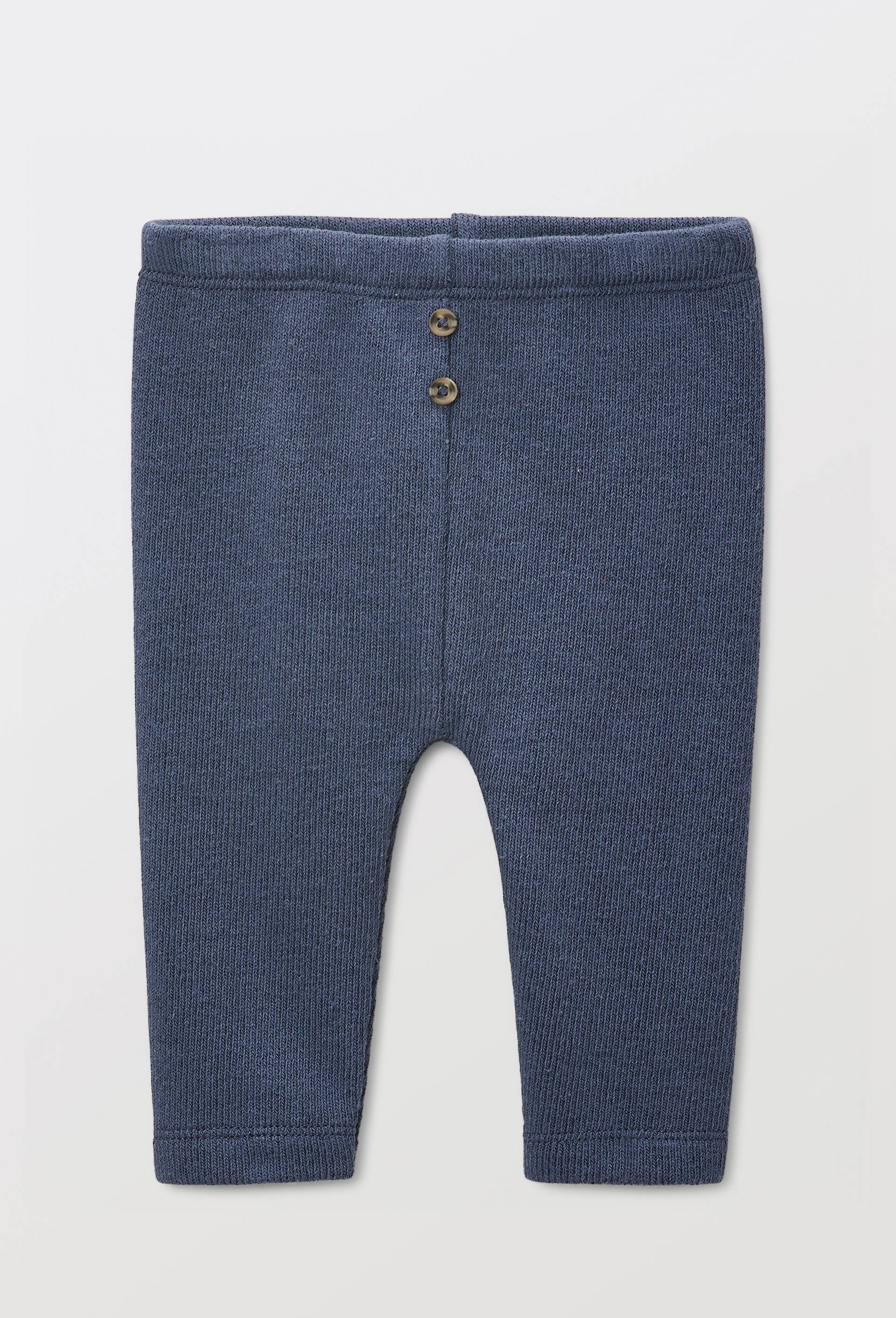 Legging uni en maille, Bleu fonc&eacute;, large image number 1.0