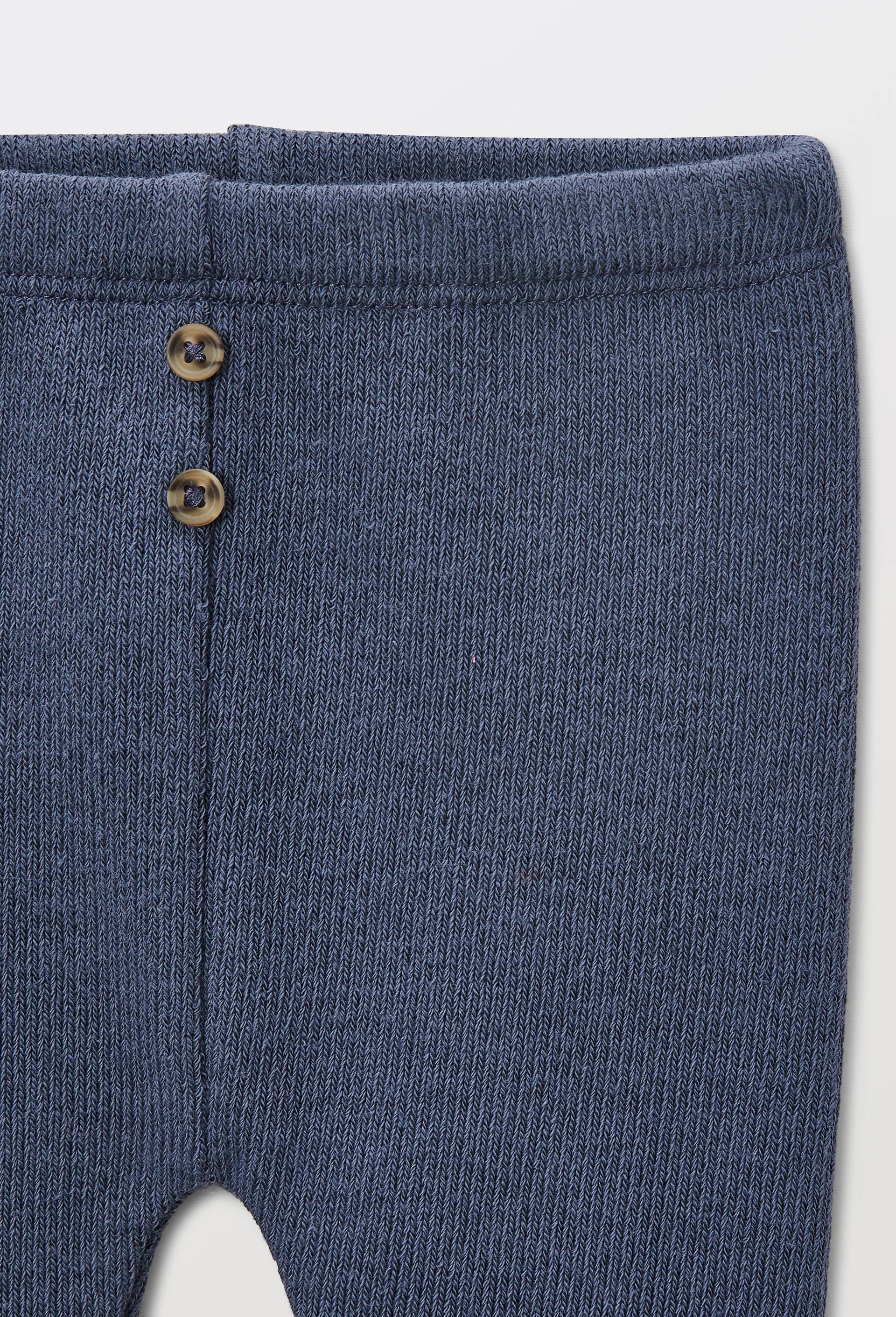 Legging uni en maille, Bleu fonc&eacute;, large image number 3