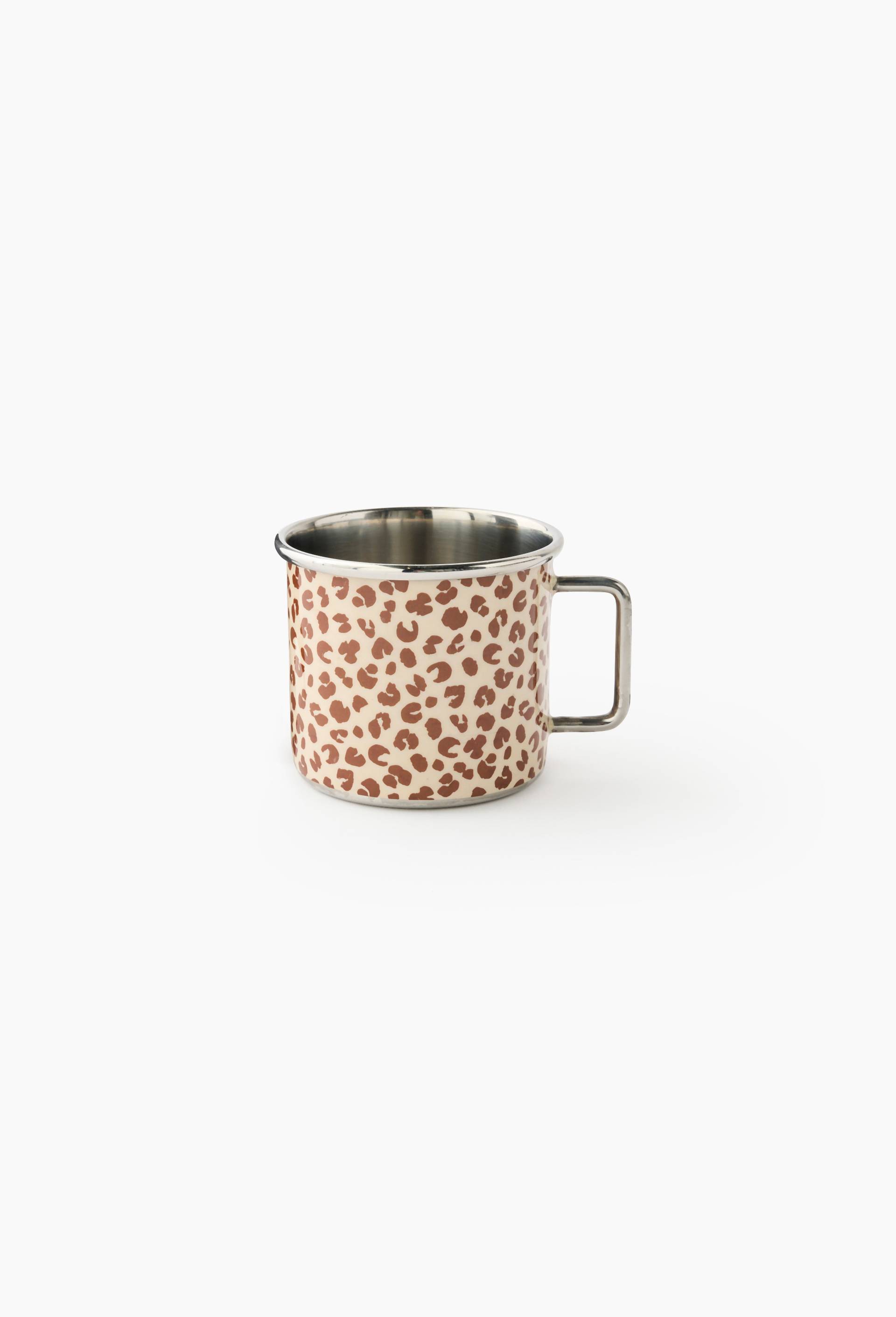 Tasse finition imprim&eacute;e, 50cl, en acier inoxydable, Ecru, swatch image
