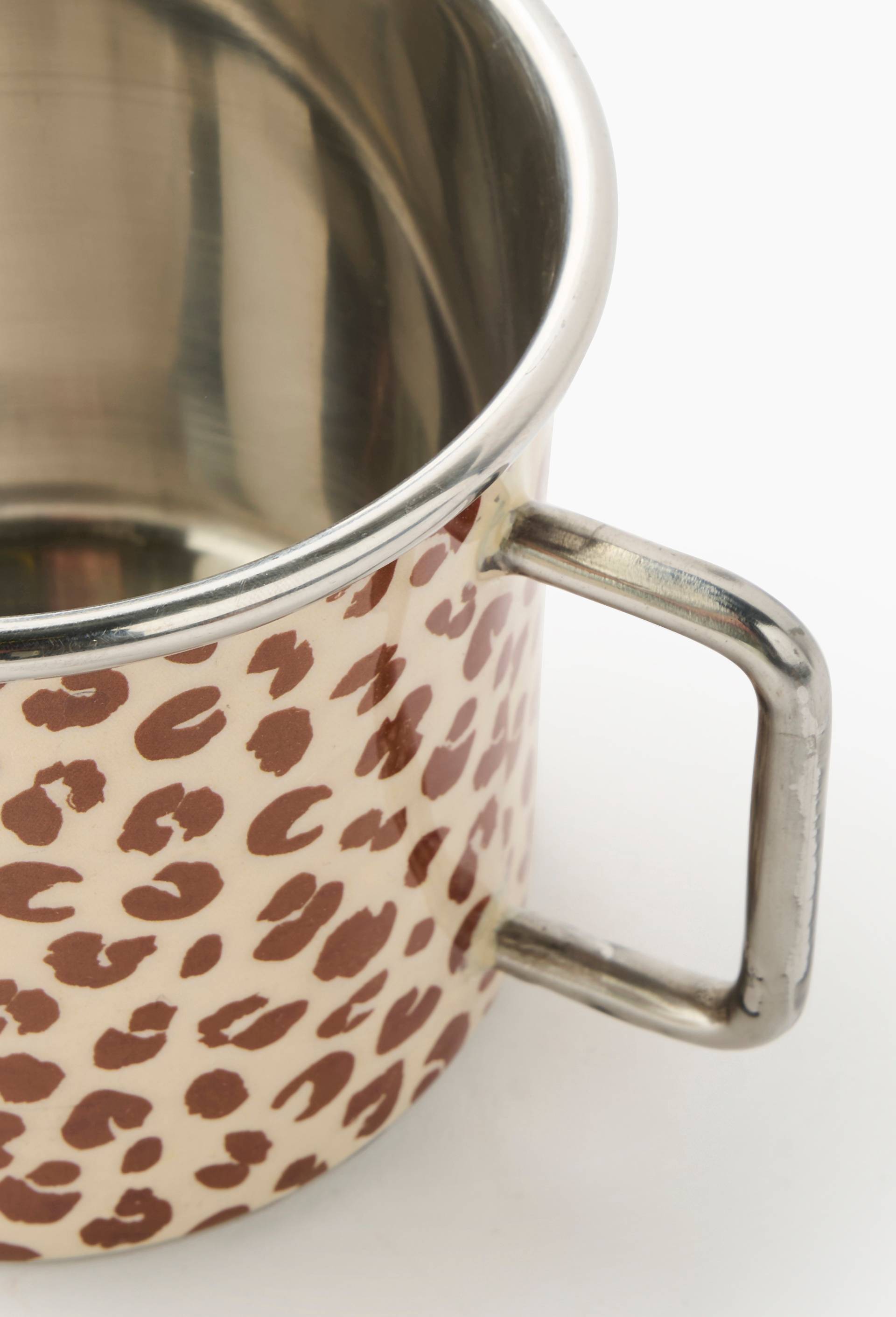 Tasse finition imprim&eacute;e, 50cl, en acier inoxydable, Ecru, large image number 1.0