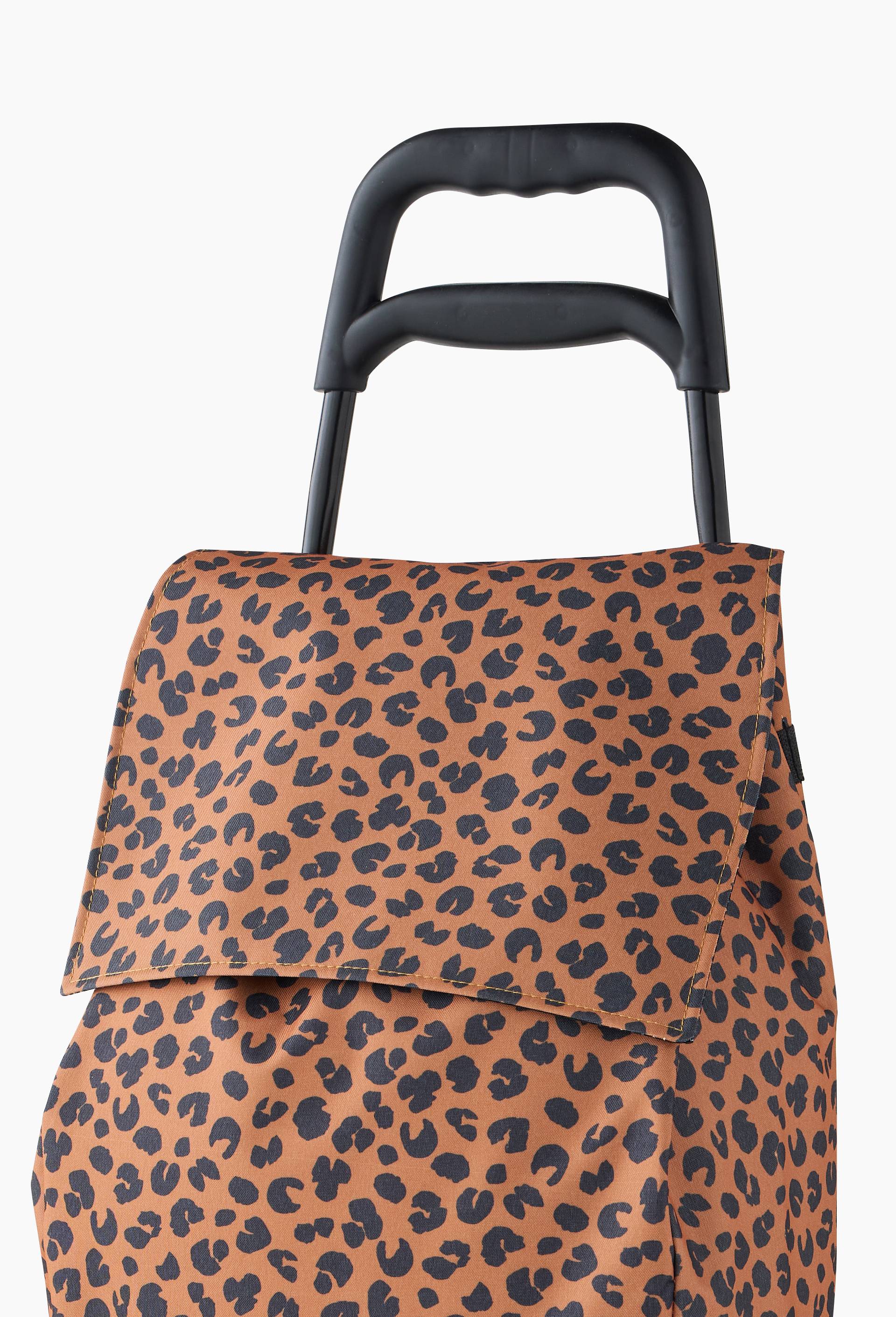 Poussette de march&eacute; finition imprim&eacute;e, 38L, Brun, large image number 1