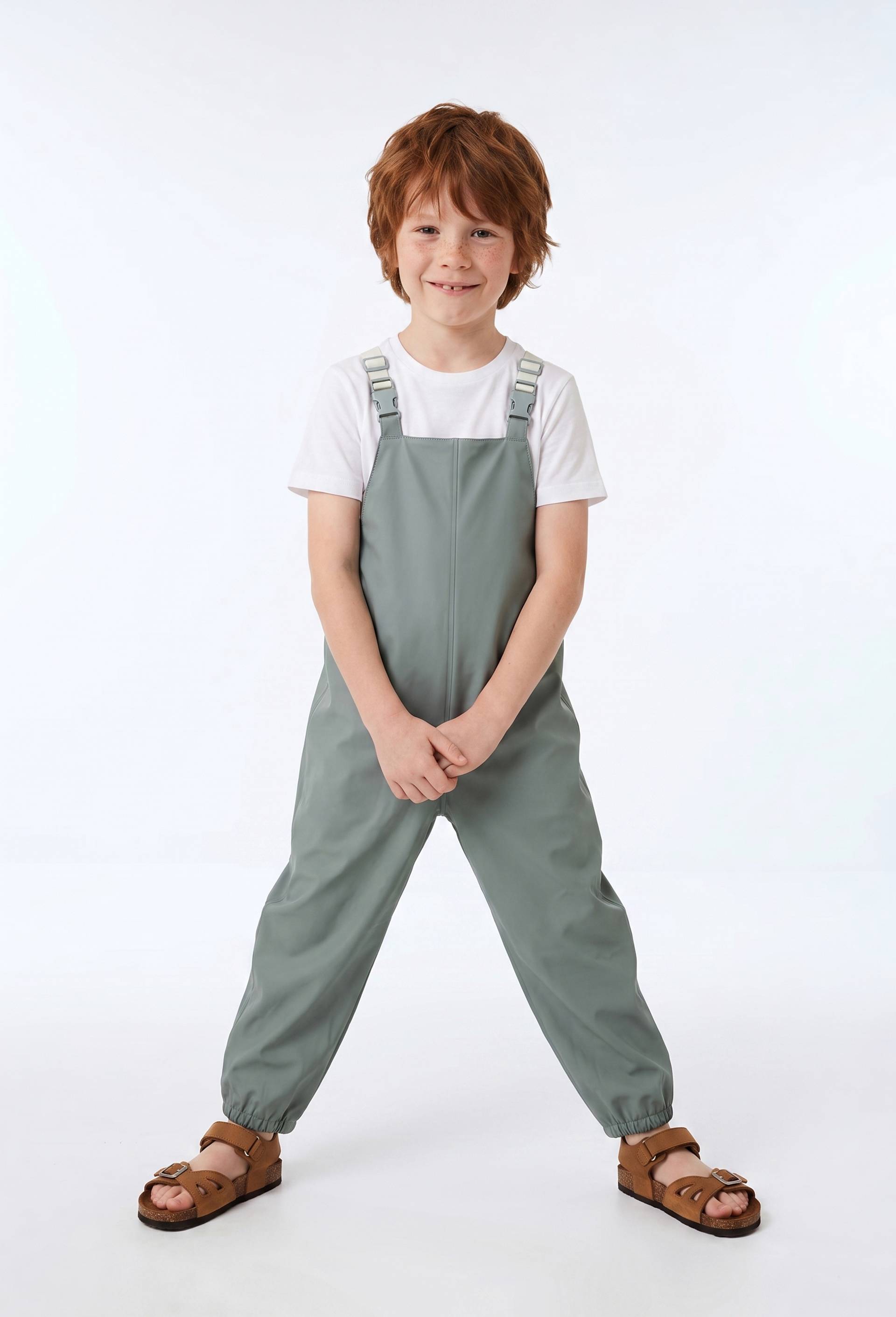 Pantalon de pluie uni, Vert, swatch image