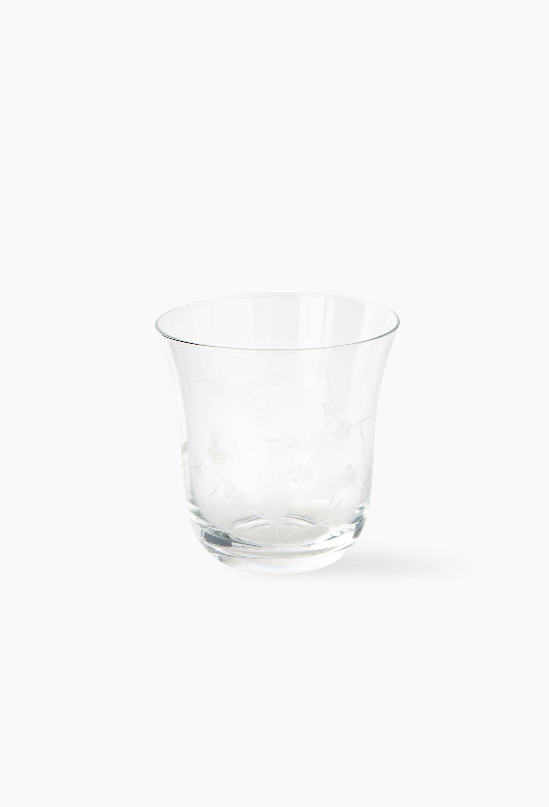 Verre &agrave; eau finition grav&eacute;e, 24cl, Transparent, large image number 0.0
