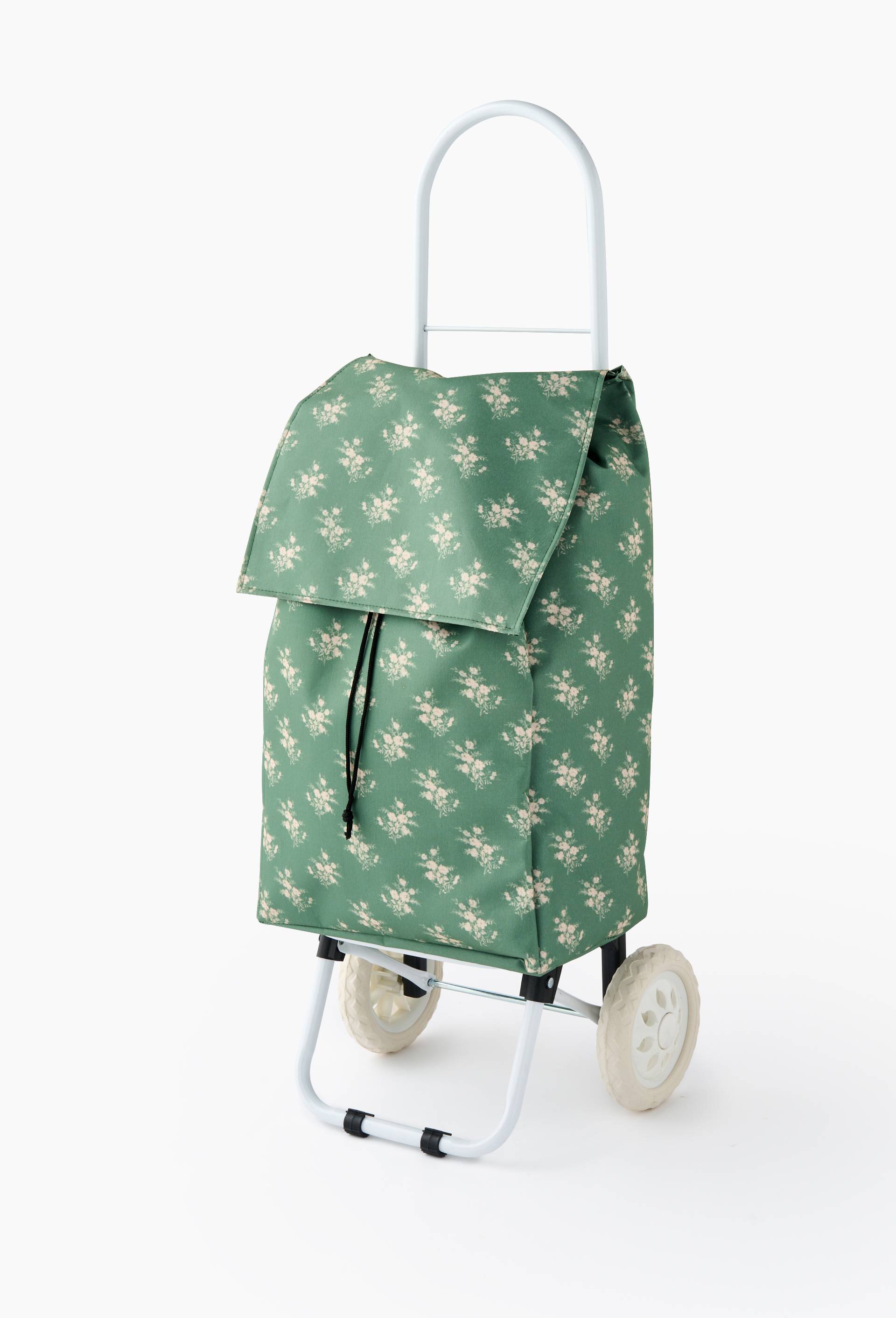 Poussette de march&eacute; finition imprim&eacute;e, 38L, Vert, large image number 0