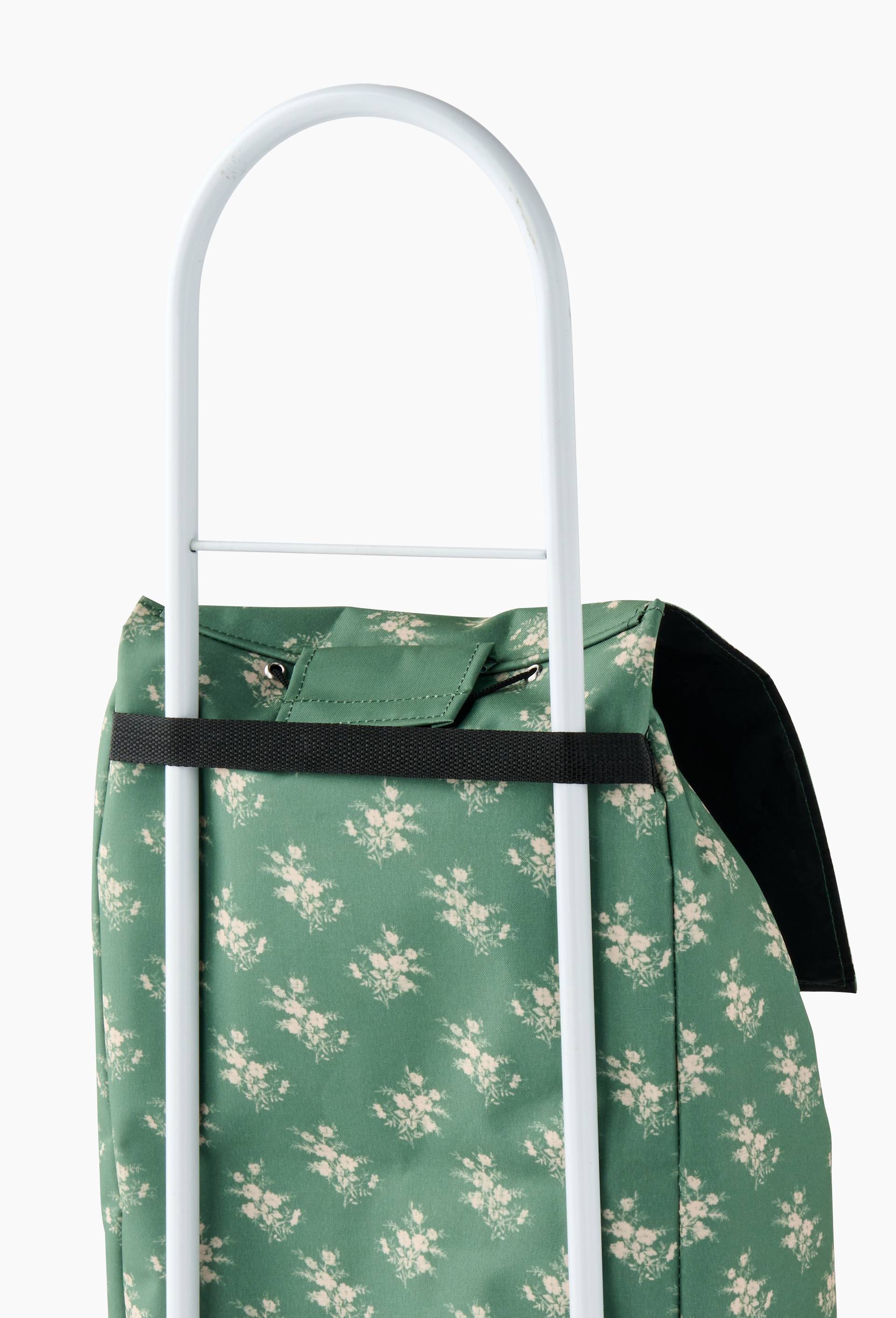 Poussette de march&eacute; finition imprim&eacute;e, 38L, Vert, large image number 2.0