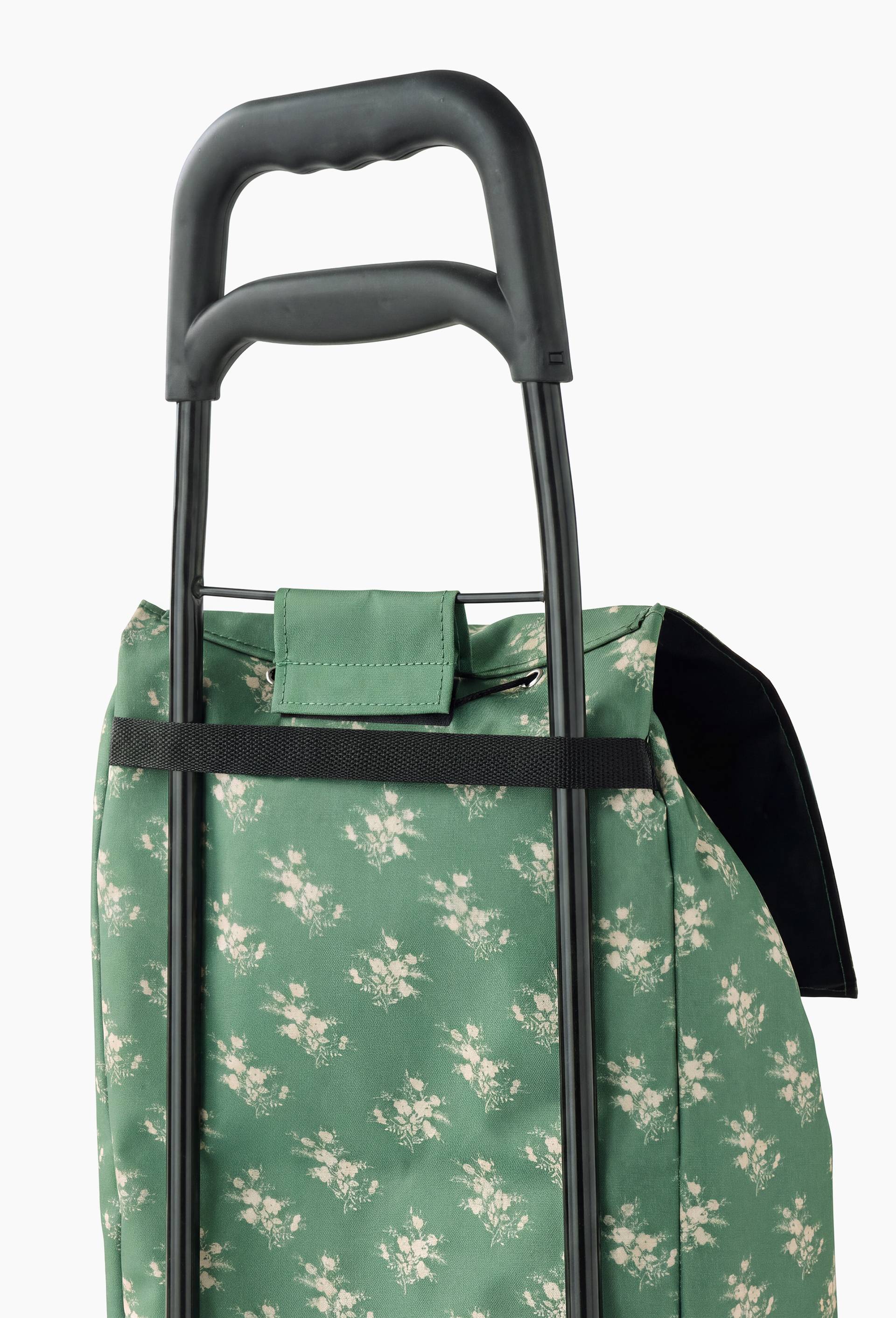 Poussette de march&eacute; finition imprim&eacute;e, 38L, Vert, large image number 2